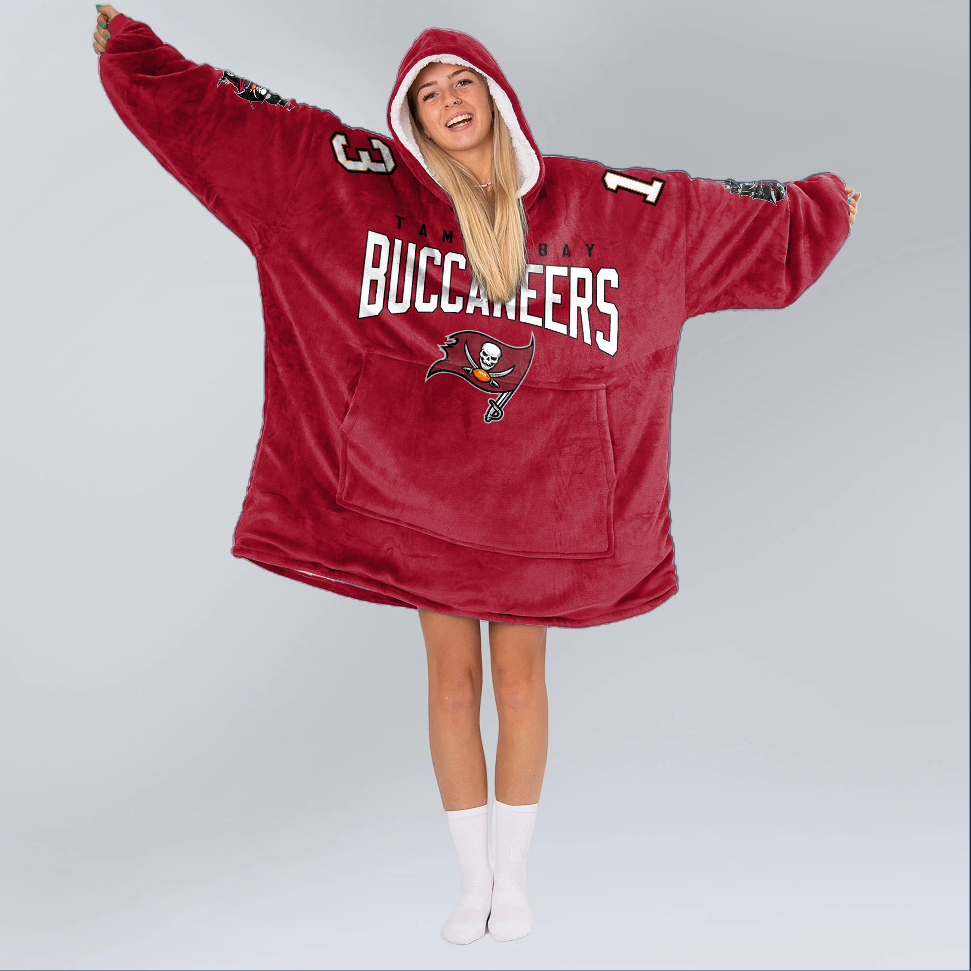 Adult M.E. 13 Tampa Bay Football Unisex Blanket Hoodie