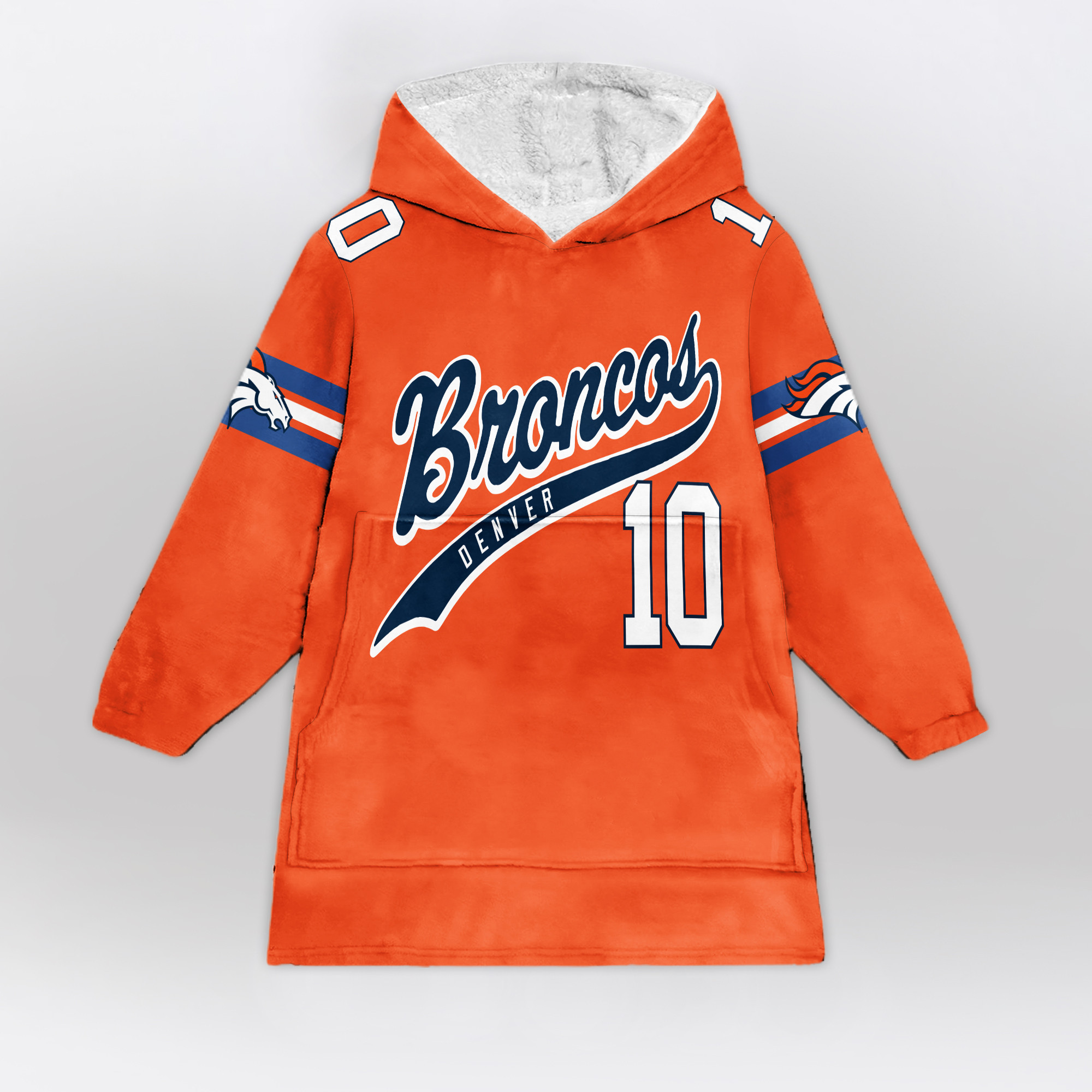 Adult B.N 10 Denver Football Unisex Blanket Hoodie