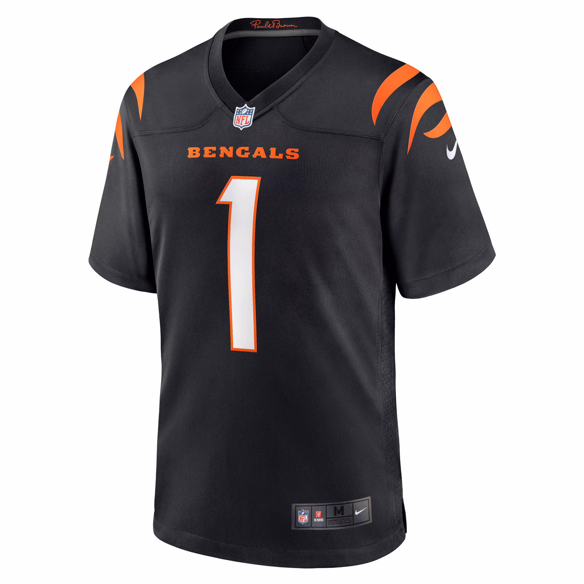 Number 1 Groom Cincinnati Bengals Game Jersey - Black