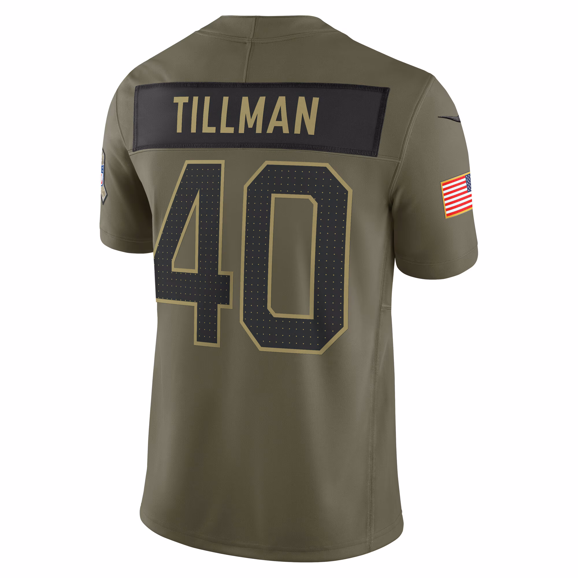 Men's Arizona Cardinals #40 Pat Tillman Olive 2025 Salute to Service Retired Limited Jersey