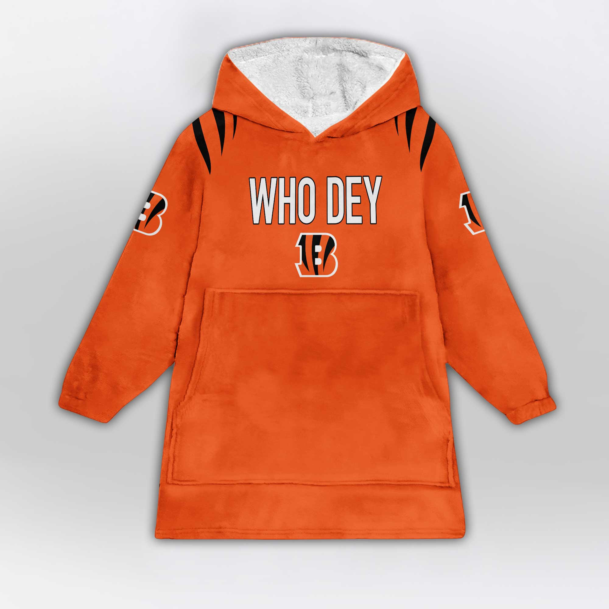 Kid Who Dey 9 Cincinnati Football Unisex Blanket Hoodie