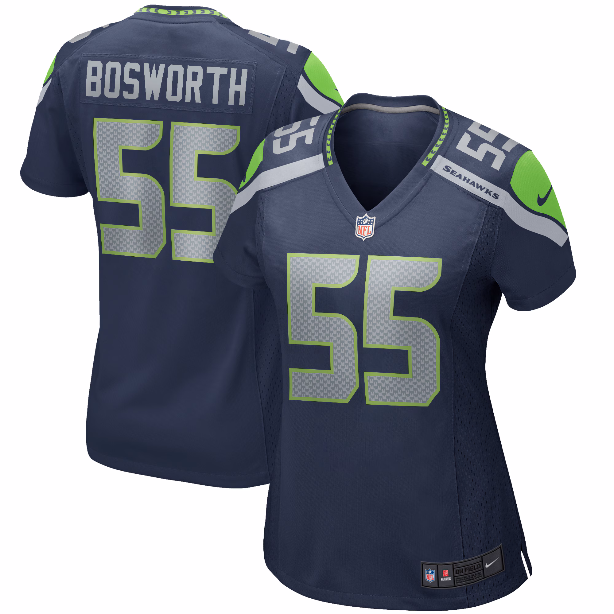 Brian Bosworth Seattle Seahawks Women's Game Retired Player Jersey - College Navy