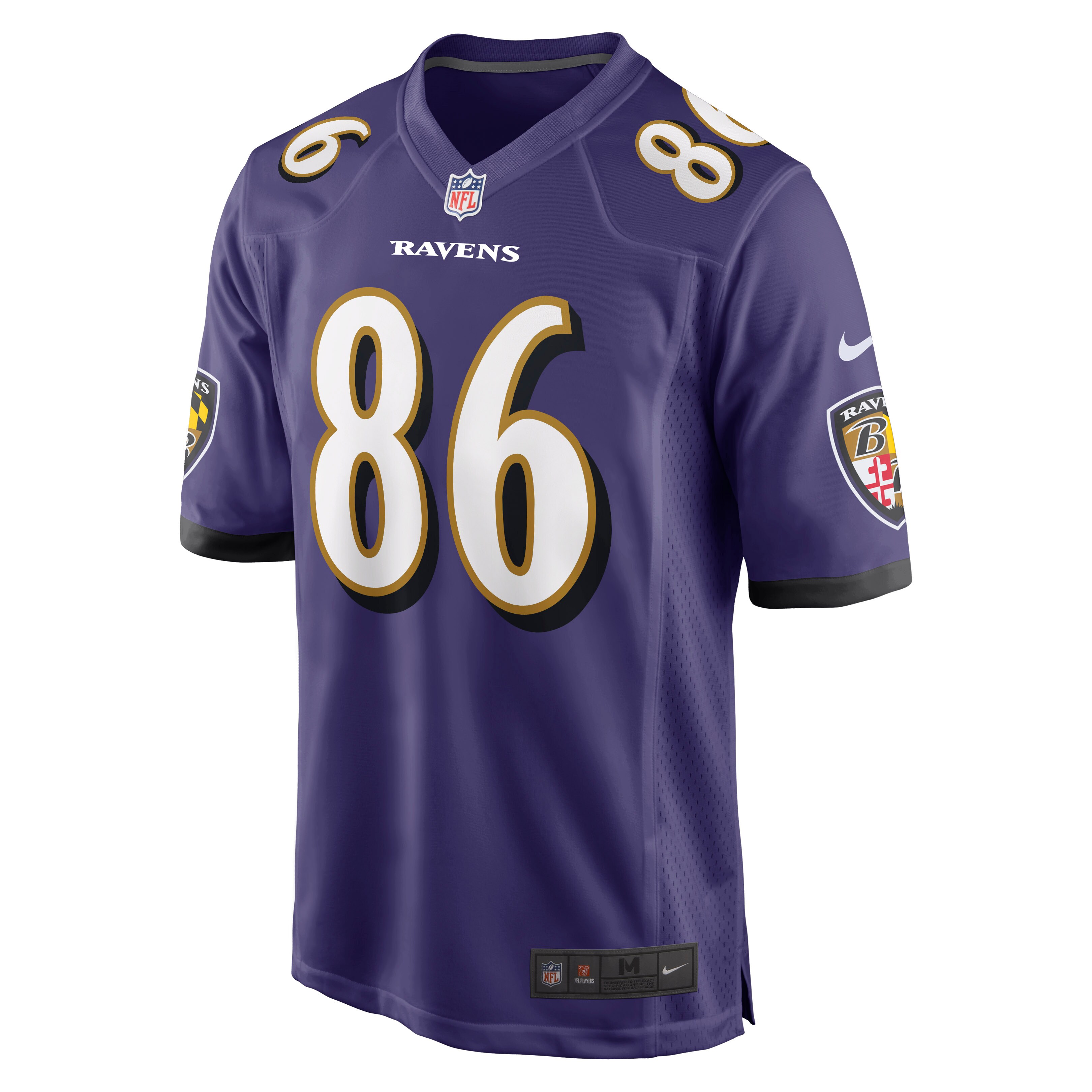 Nick Boyle Baltimore Ravens  Game Player Jersey - Purple