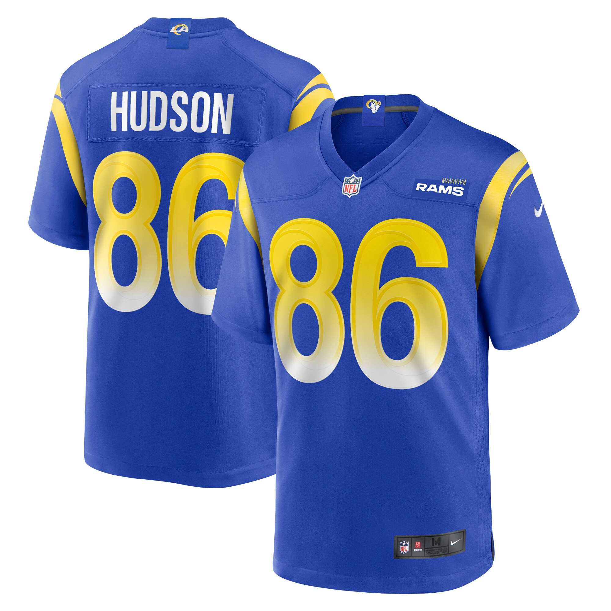 Tyler Hudson Los Angeles Rams  Home Game Jersey - Royal