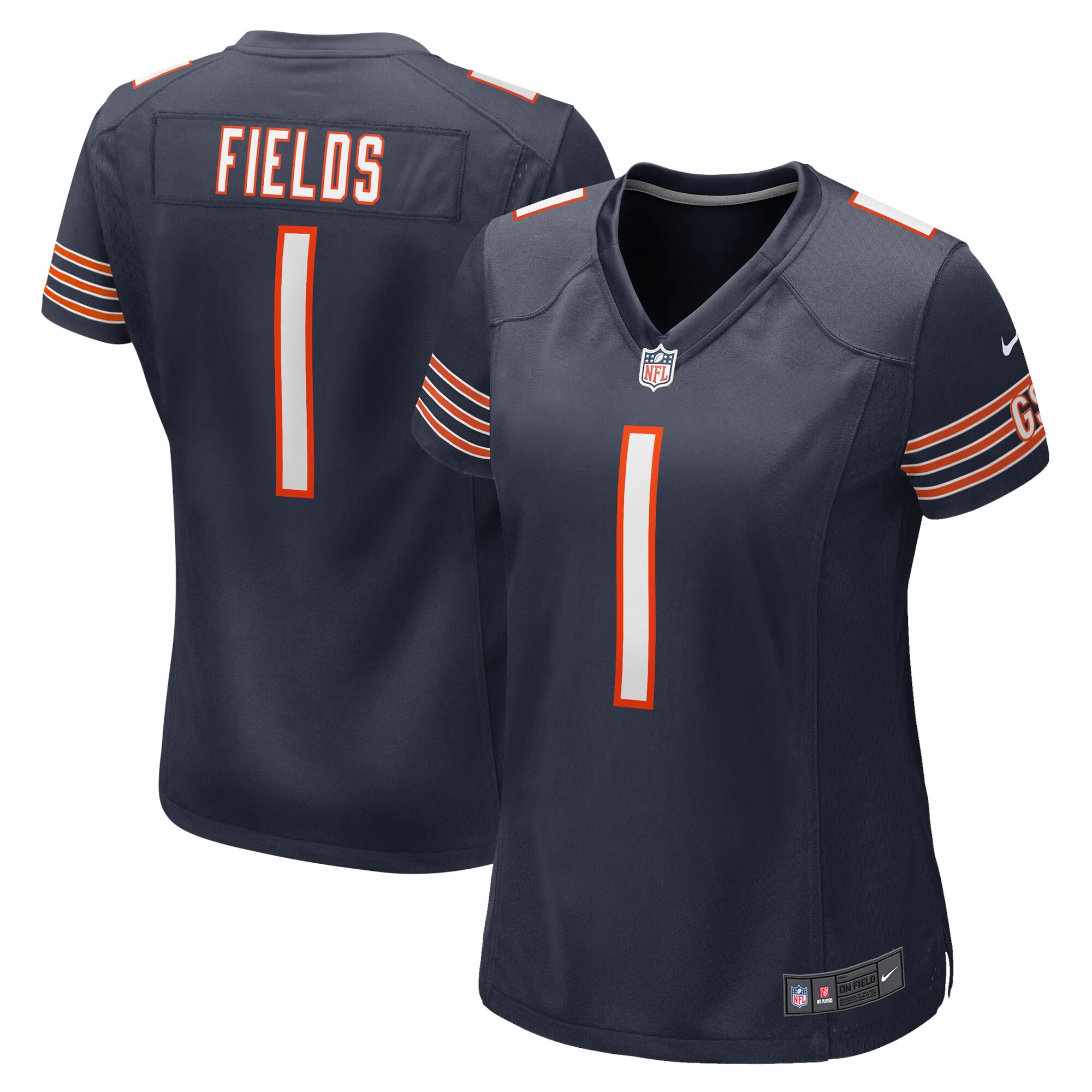 Justin Fields Chicago Bears  Women's Player Game Jersey - Navy