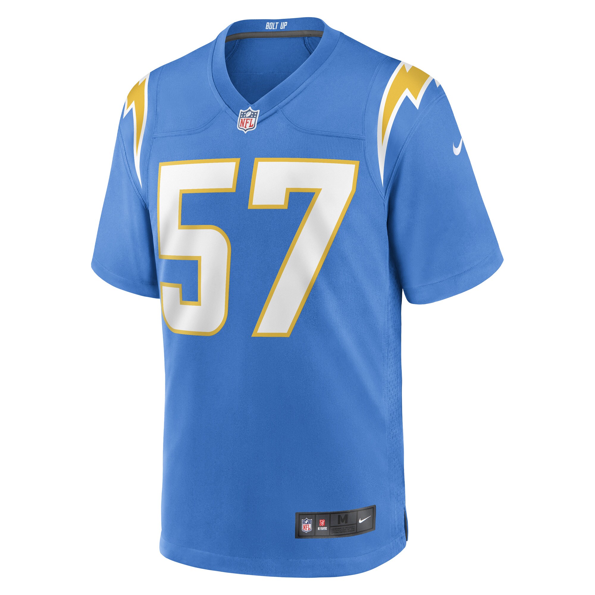 Amen Ogbongbemiga Los Angeles Chargers  Game Player Jersey - Powder Blue