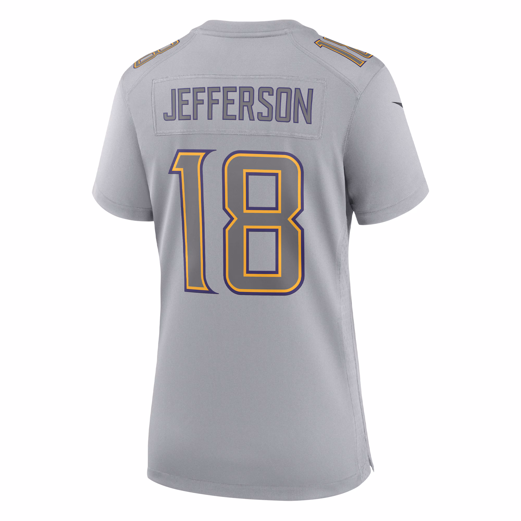 Justin Jefferson Minnesota Vikings Women's Atmosphere Fashion Game Jersey - Gray