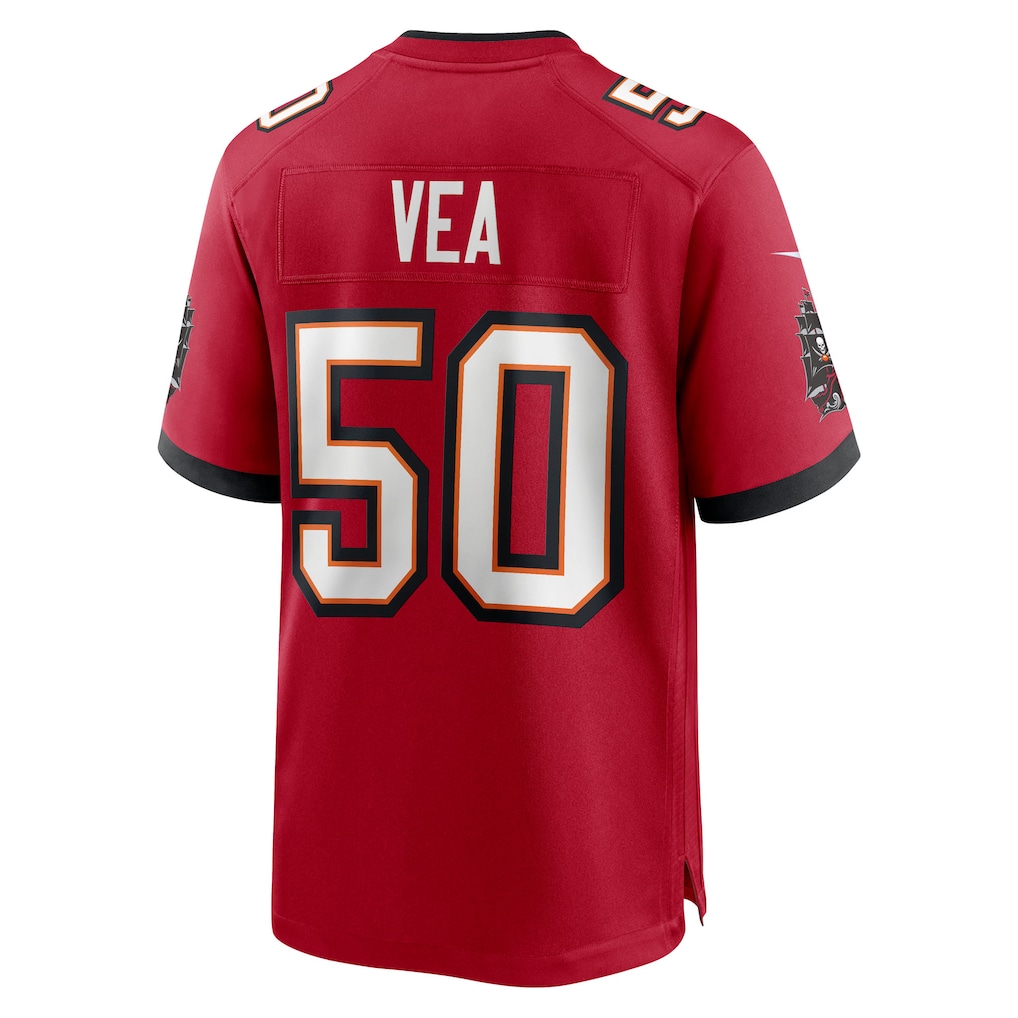 Vita Vea #50 Tampa Bay Buccaneers 50th Season Team Game Jersey - Red