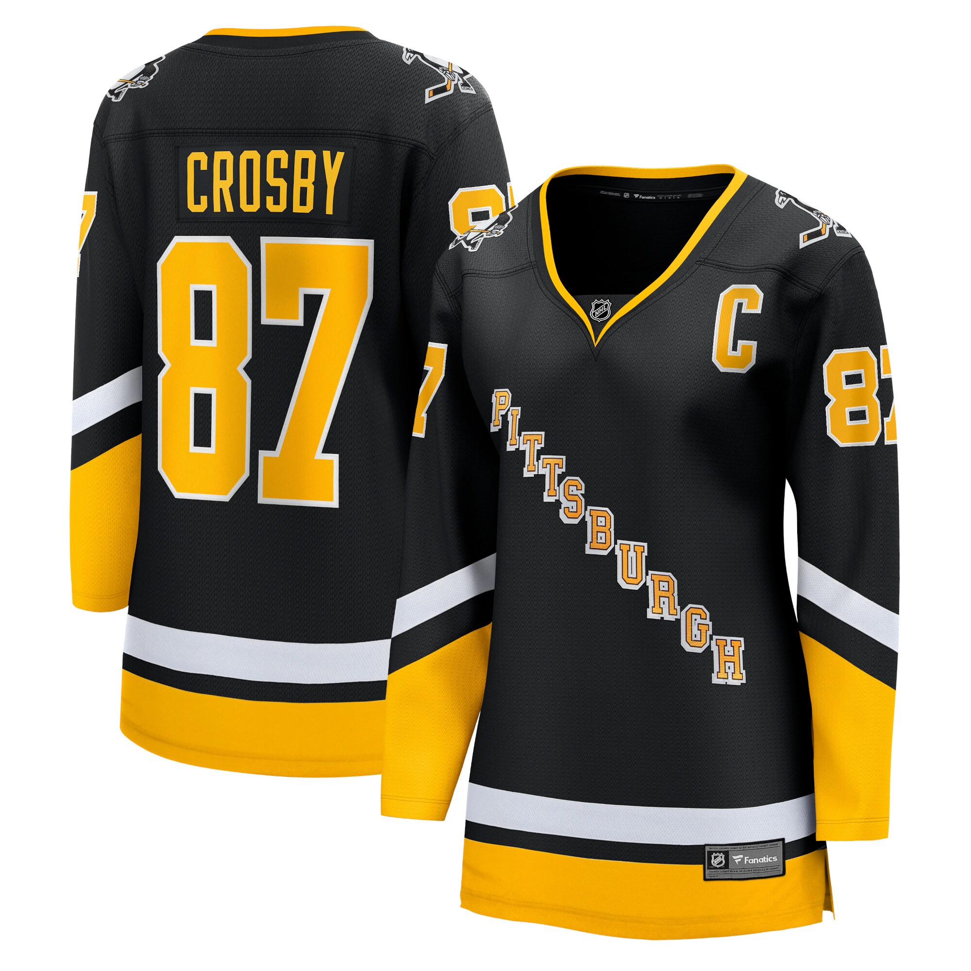 Sidney Crosby Pittsburgh Penguins Women's 2021/22 Alternate Premier Breakaway Player Jersey - Black