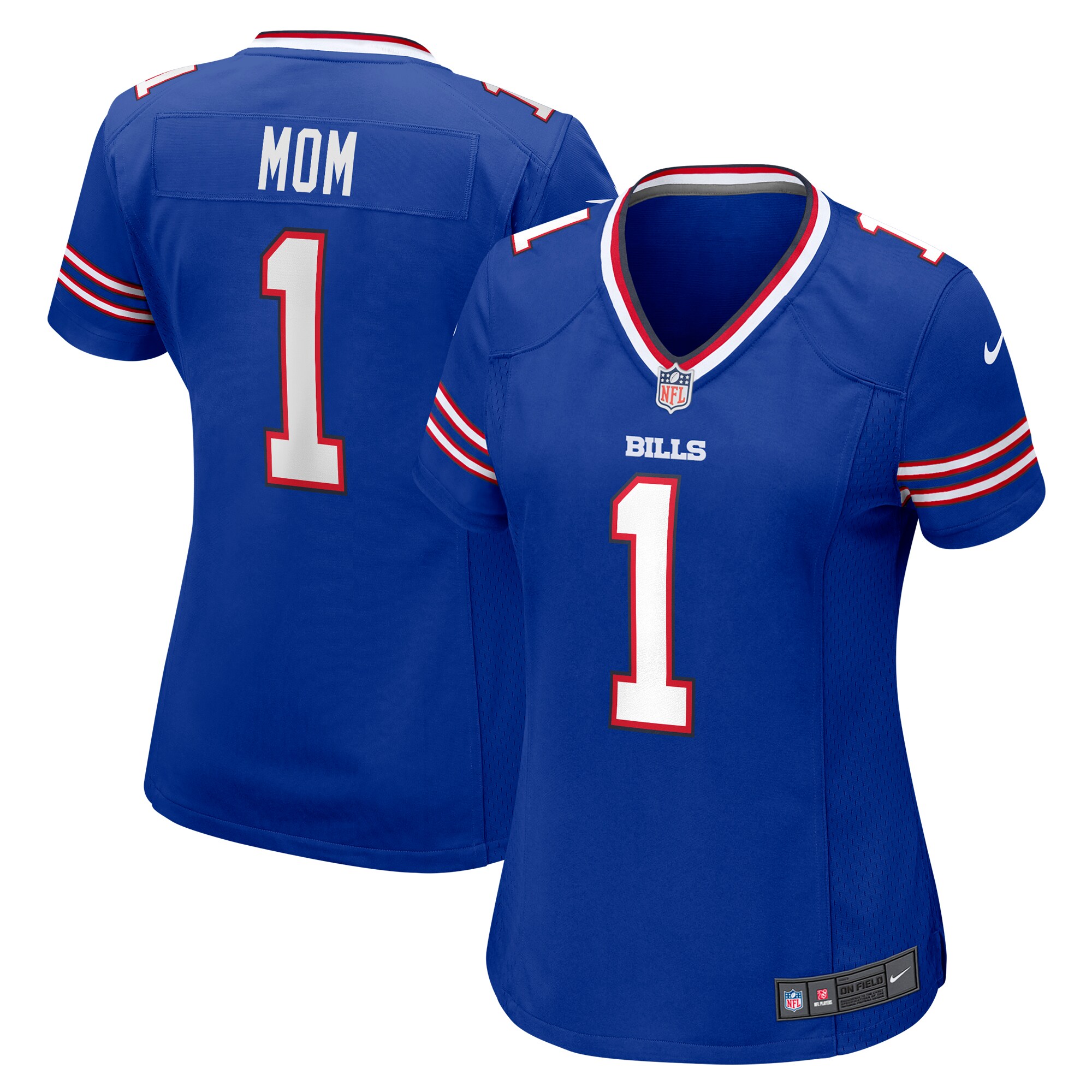 Number 1 Mom Buffalo Bills Women's Game Jersey - Royal