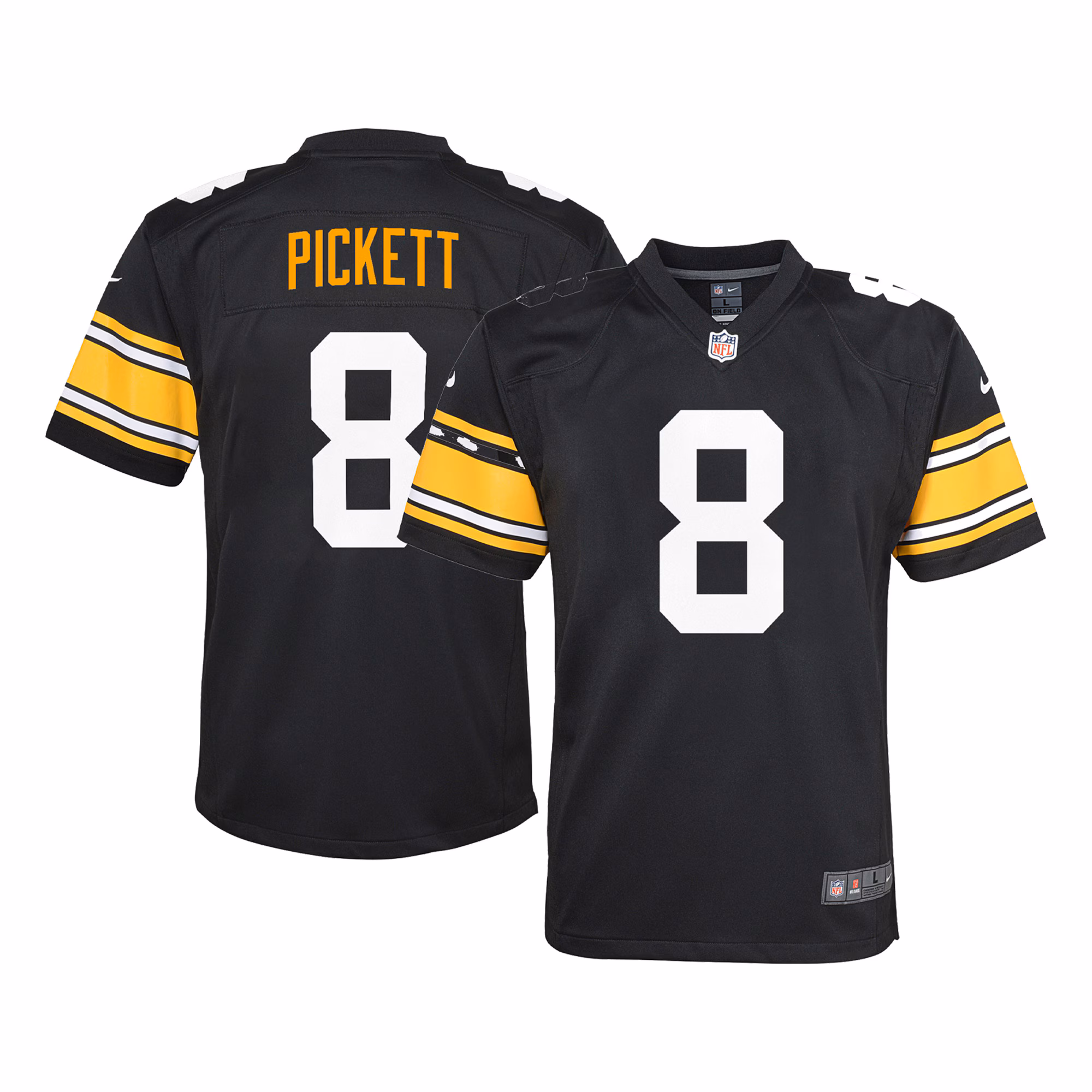 Kenny Pickett Pittsburgh Steelers Youth Game Jersey - White