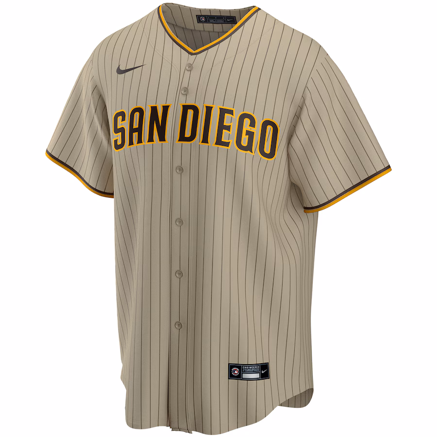 Men's San Diego Padres #23 Fernando Tatis Jr. Tan Alternate Replica Player Jersey