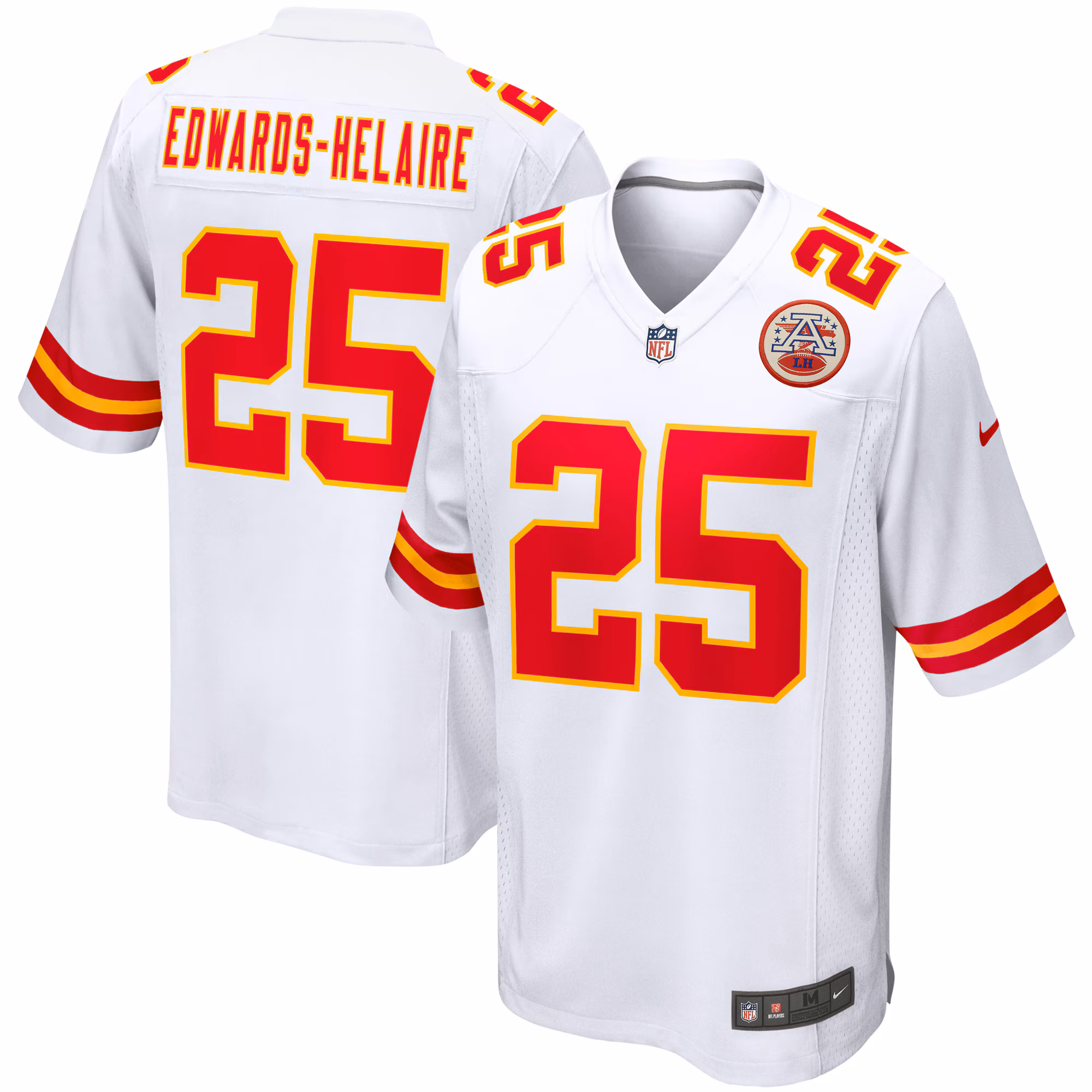 Clyde Edwards-Helaire Kansas City Chiefs Game Jersey - White