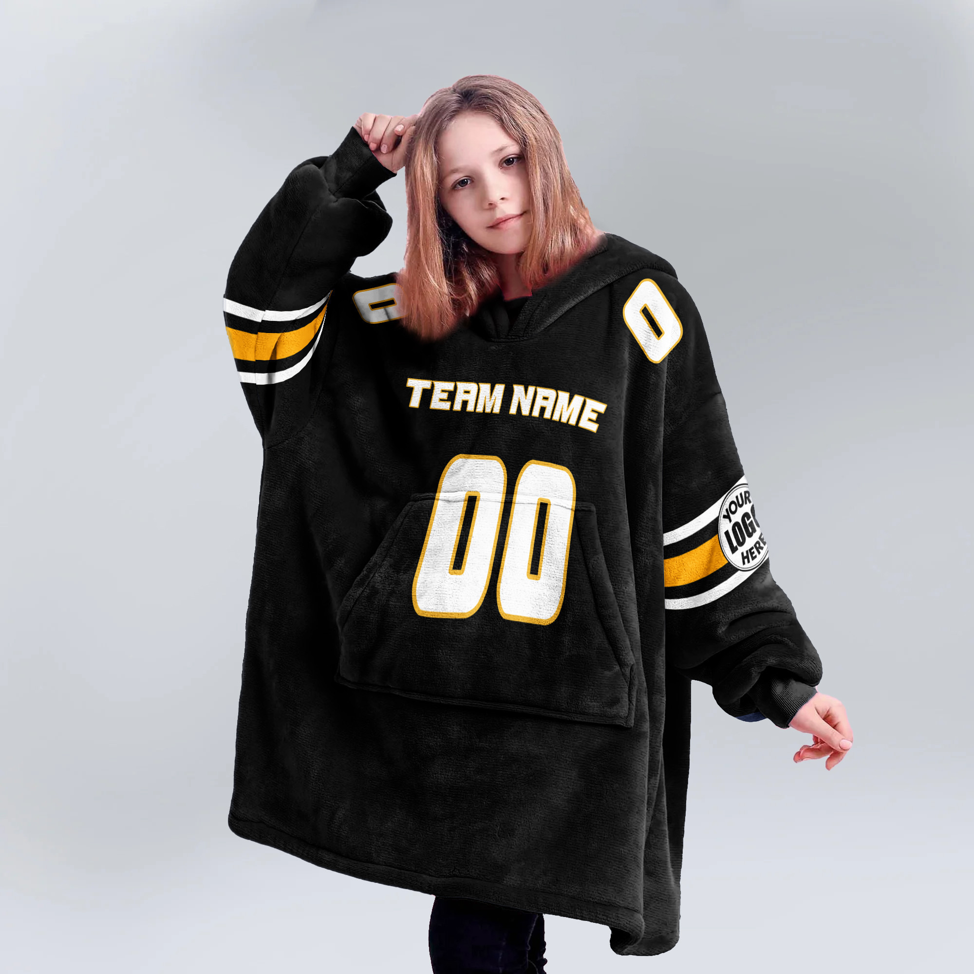 Adult Custom Blanket Hoodie Missouri Inspired Color
