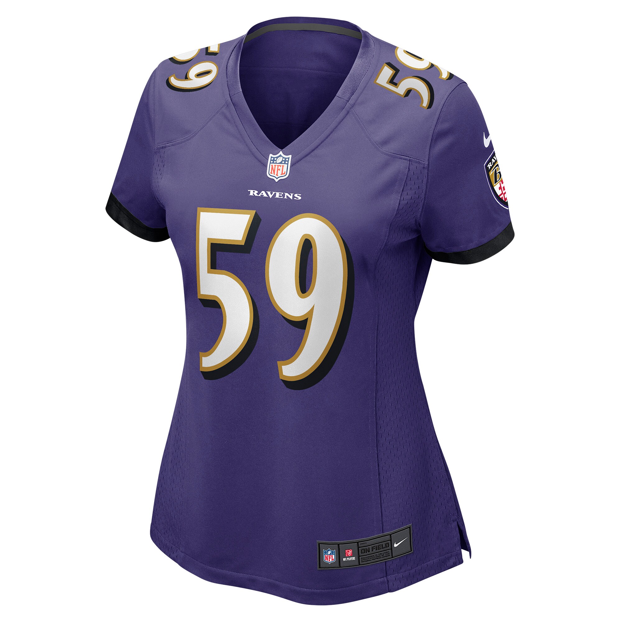 Daelin Hayes Baltimore Ravens  Women's Game Jersey - Purple