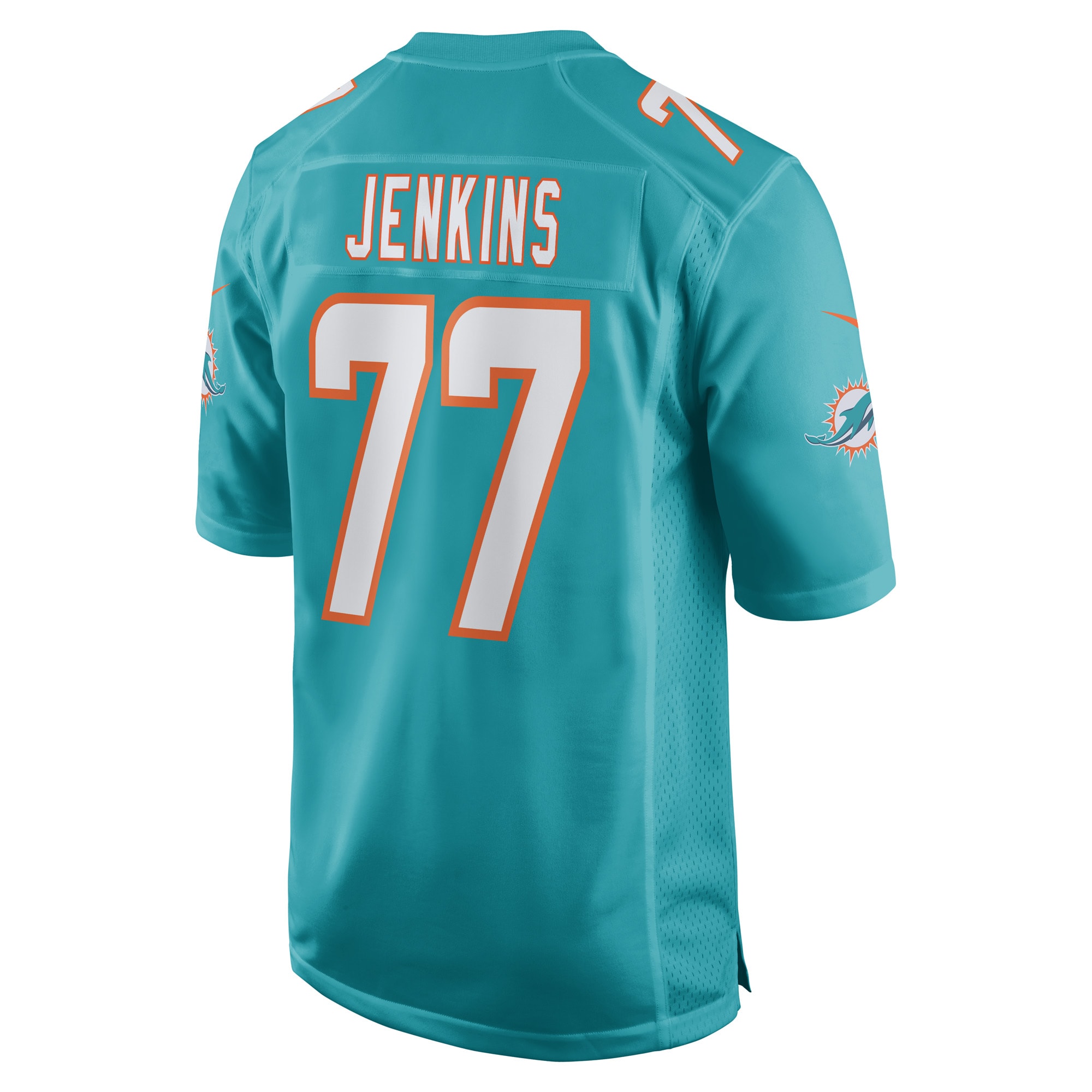 John Jenkins Miami Dolphins Game Player Jersey - Aqua