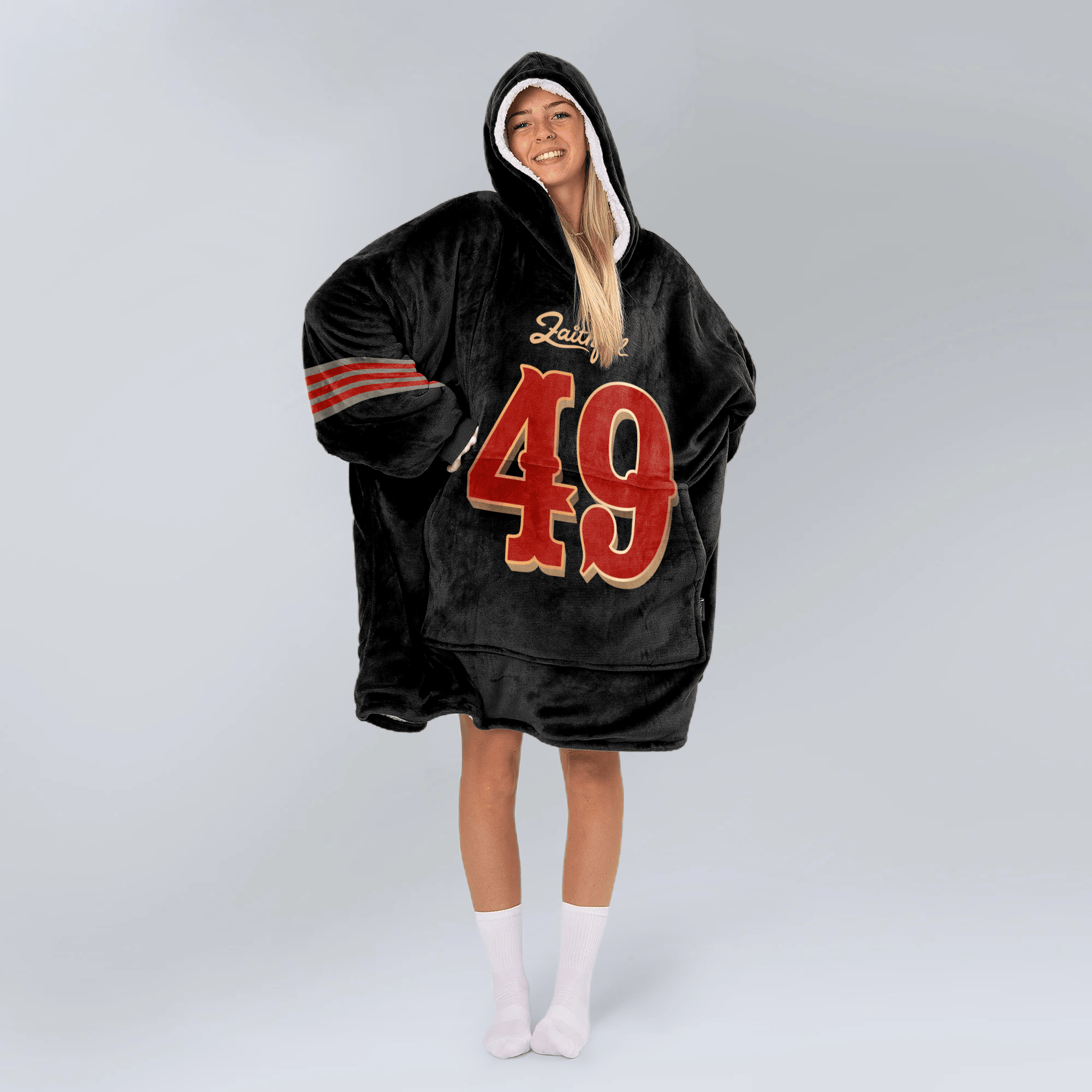 San Francisco 49ers Football Unisex Blanket Hoodie