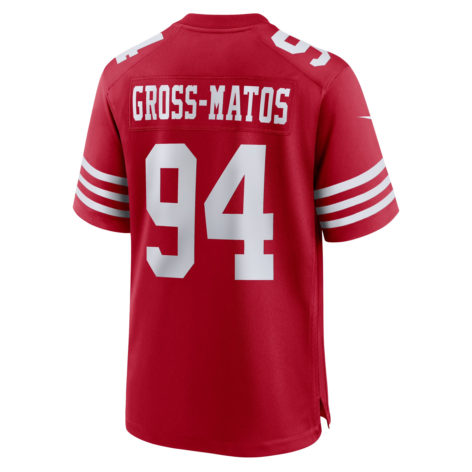 Yetur Gross-Matos San Francisco 49ers Team Game Jersey -  Scarlet