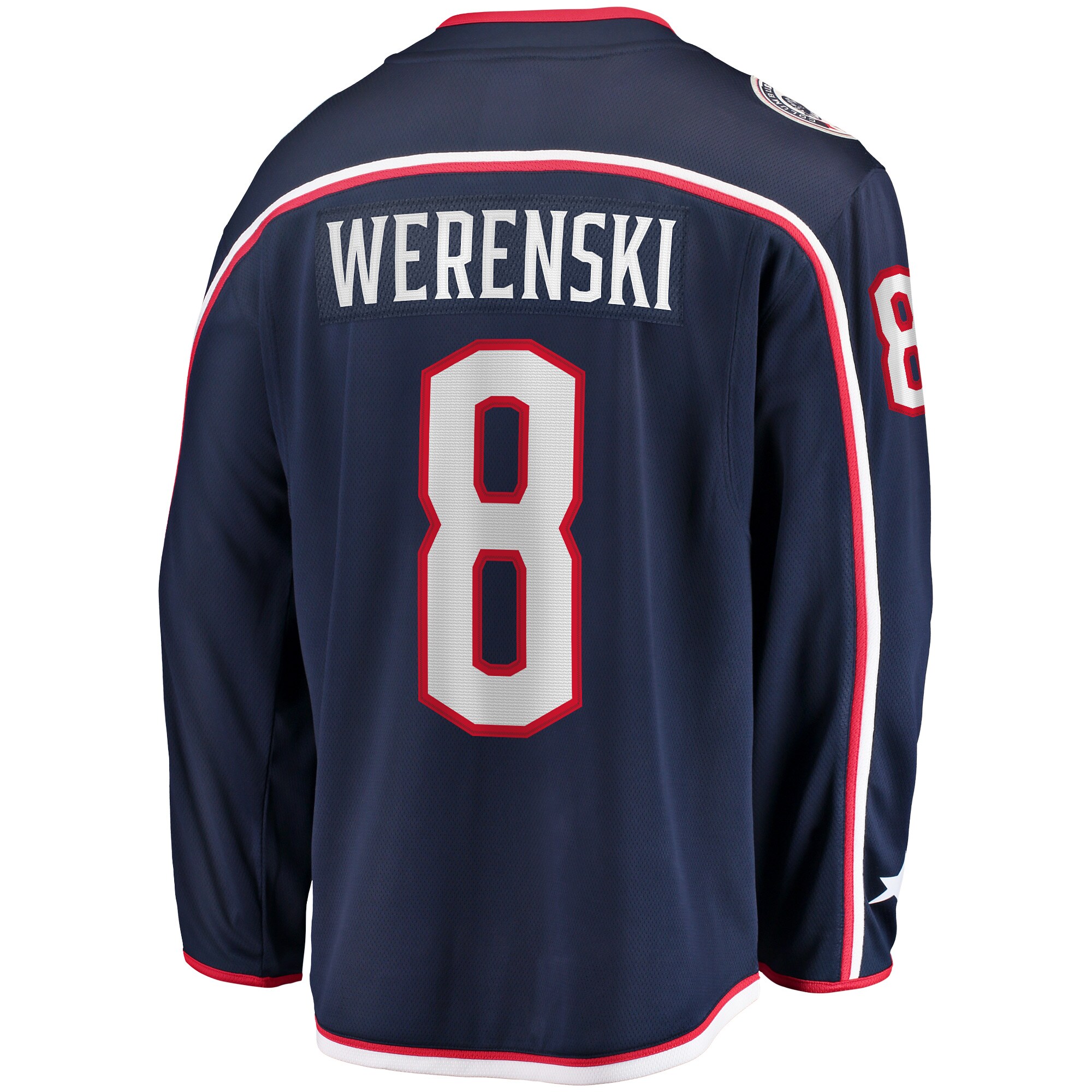 Zach Werenski Columbus Blue Jackets Home Premier Breakaway Player Jersey - Navy