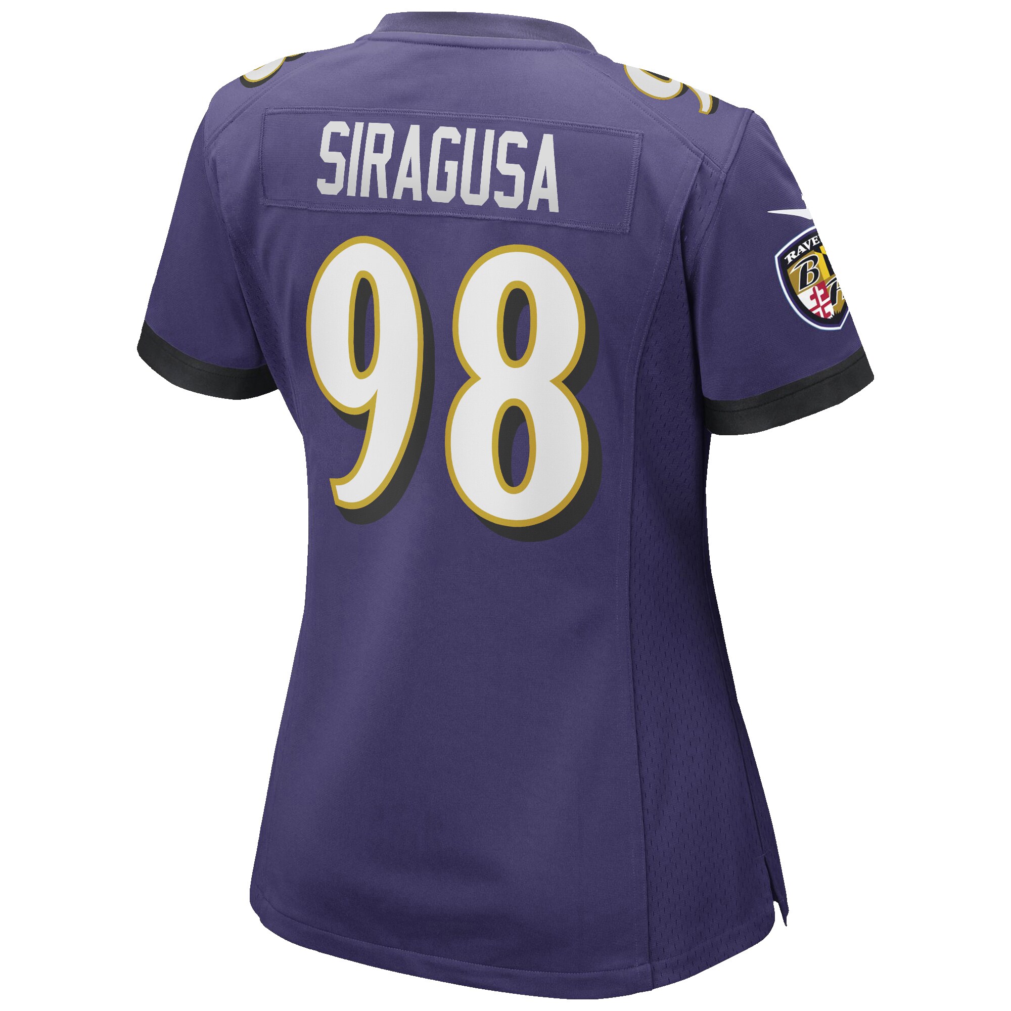 Tony Siragusa Baltimore Ravens Women's Game Retired Player Jersey - Purple