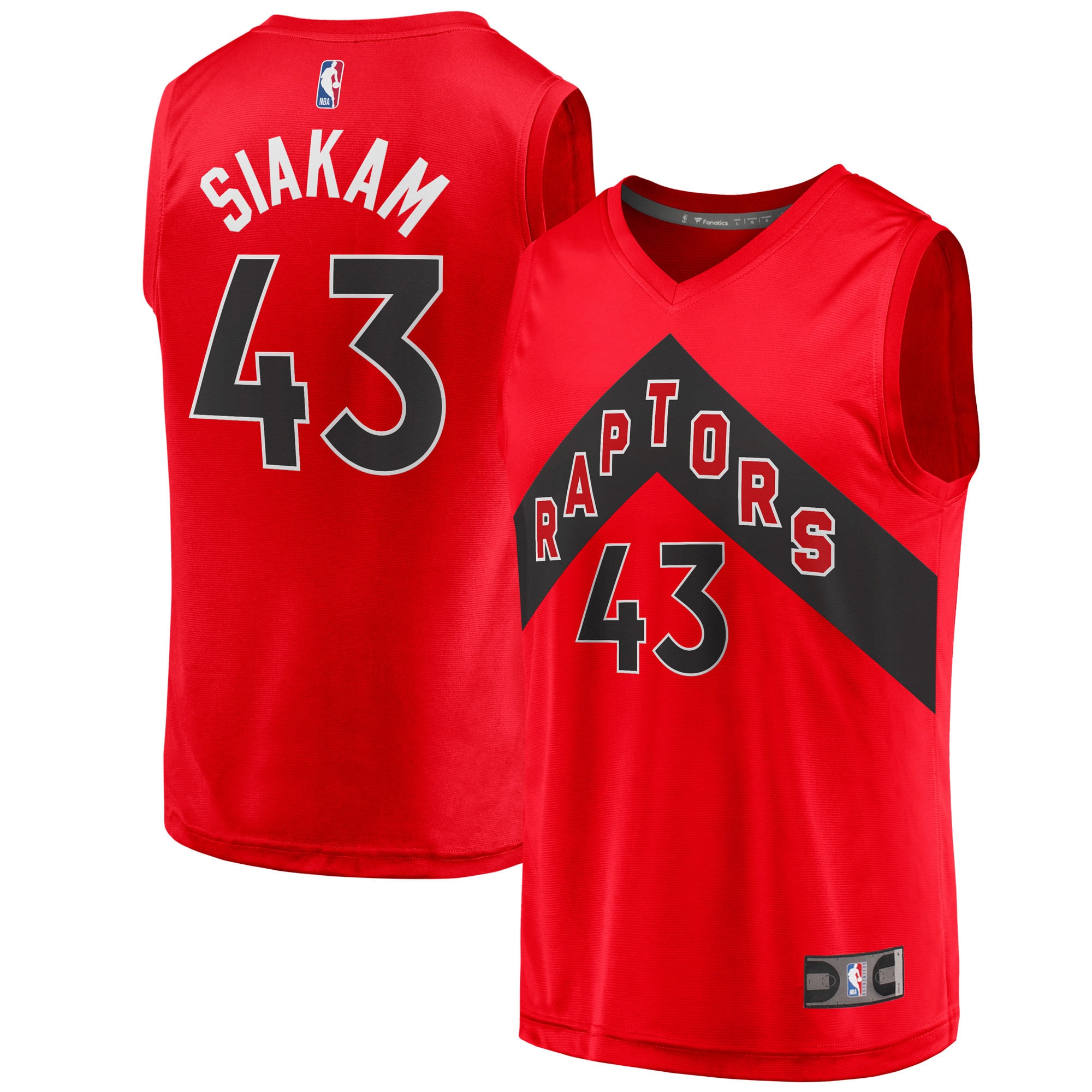 Pascal Siakam Toronto Raptors  Youth 2020/21 Fast Break Player Jersey - Red - Icon Edition