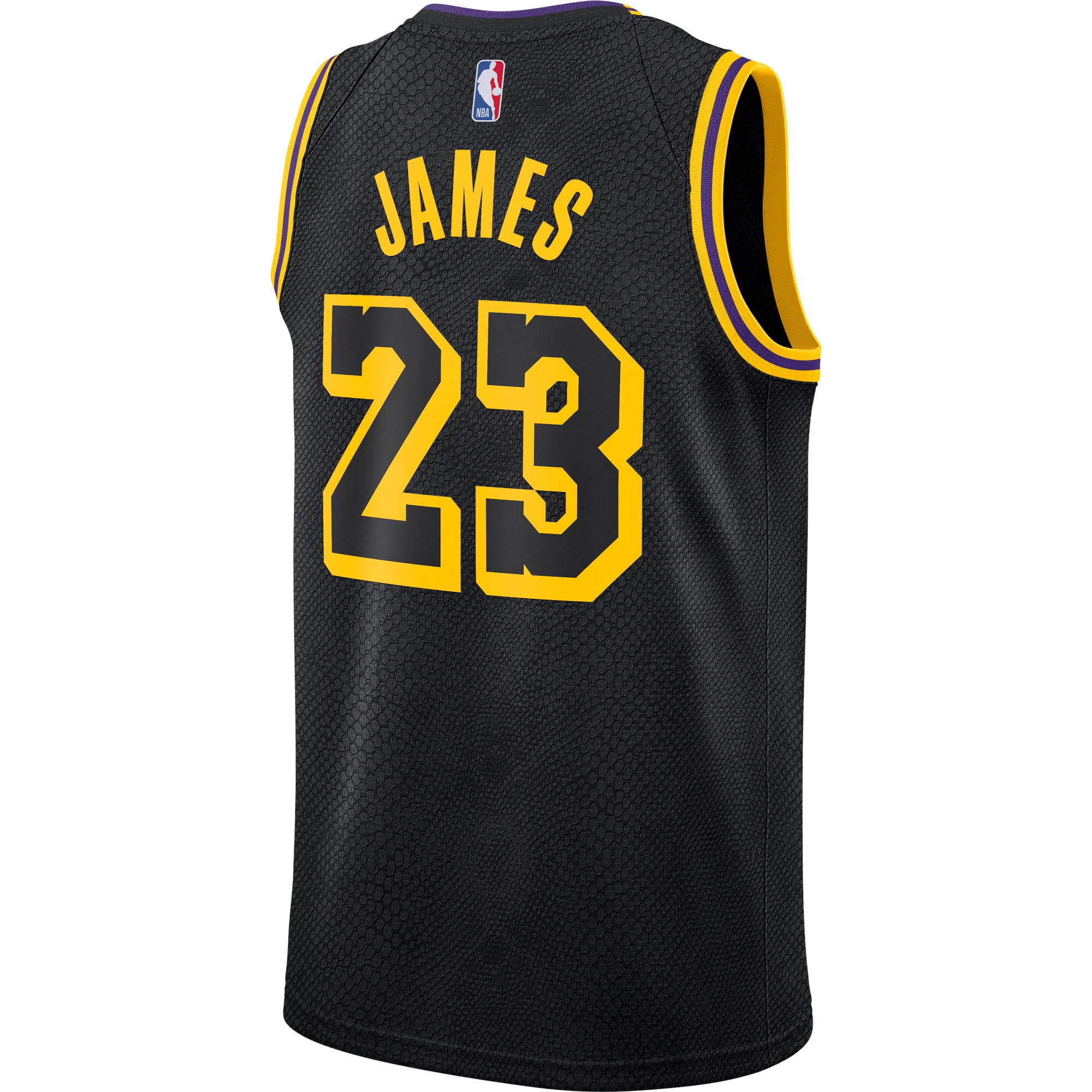 LeBron James Los Angeles Lakers City Edition Swingman Jersey - Black