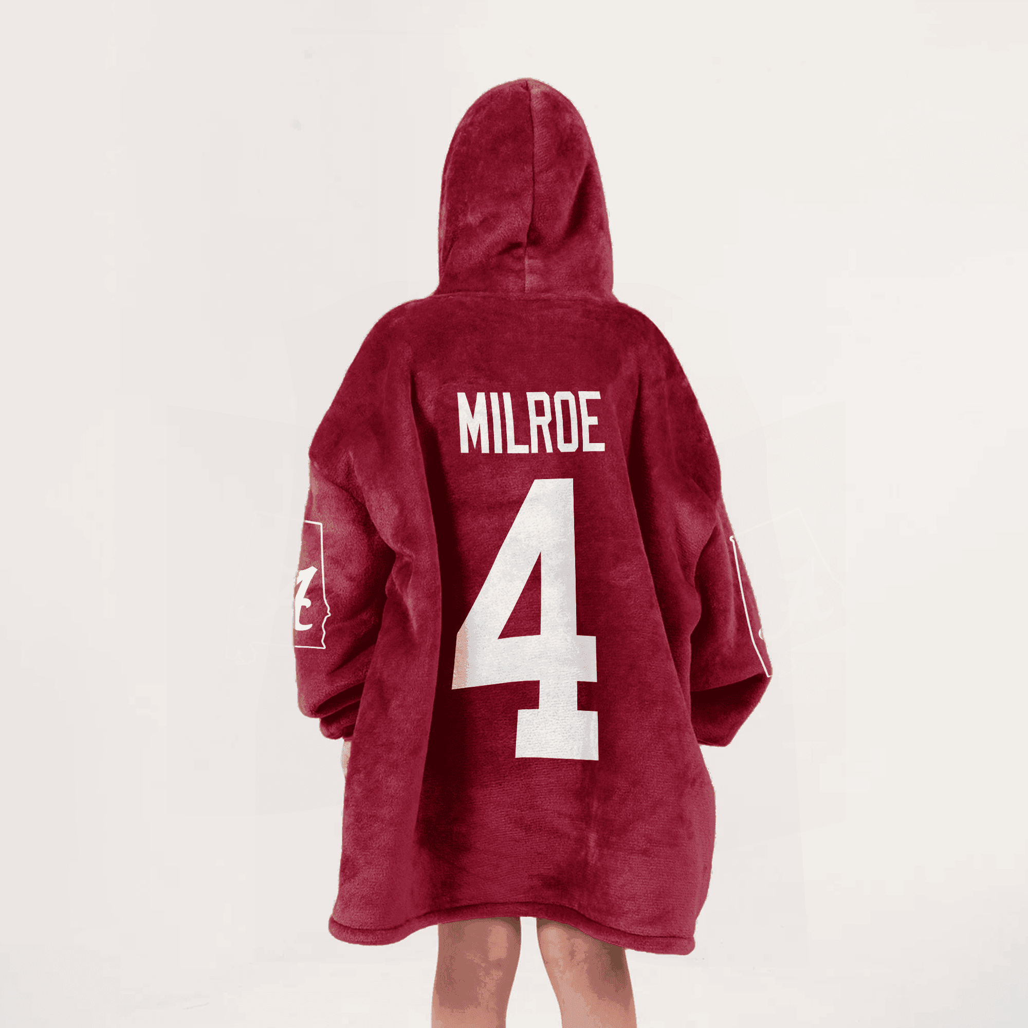 Adult 4 Alabama Football Unisex Blanket Hoodie