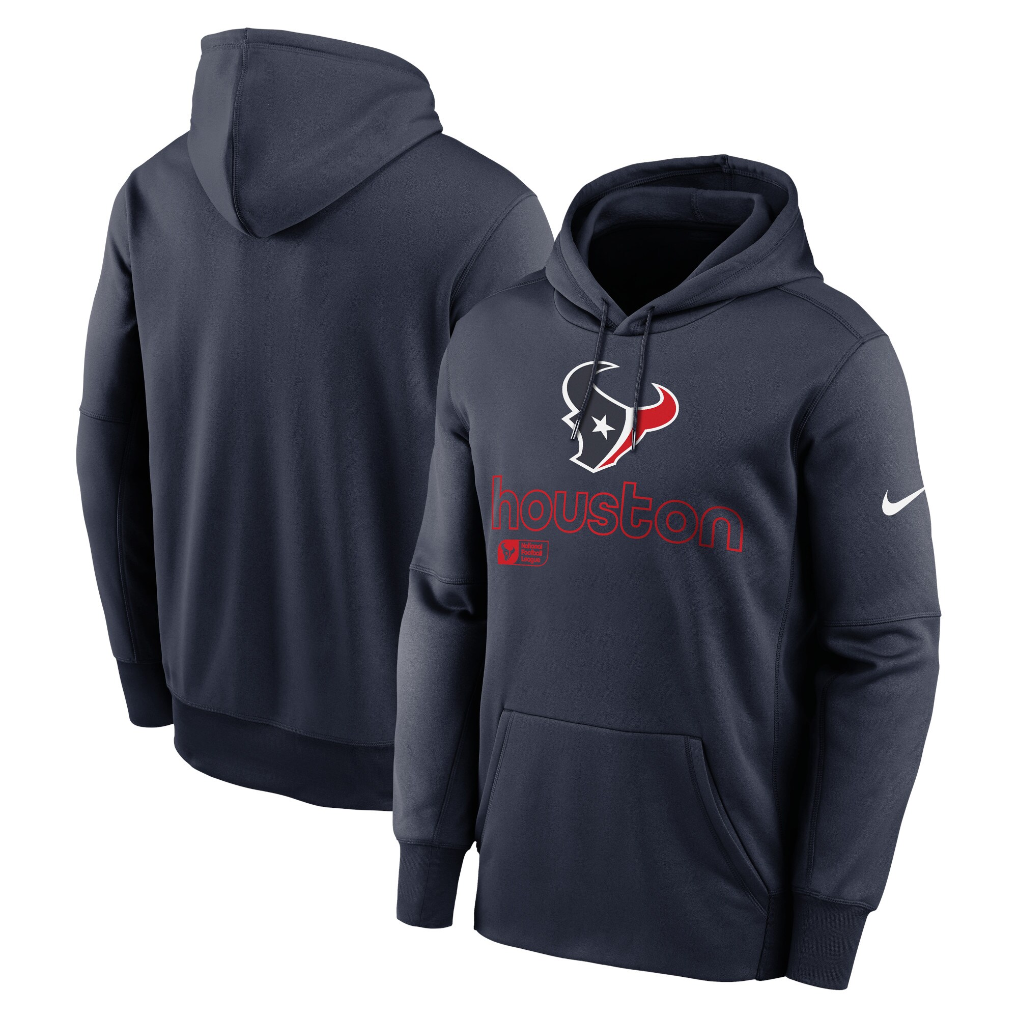 Houston Texans Performance Pullover Hoodie - Navy
