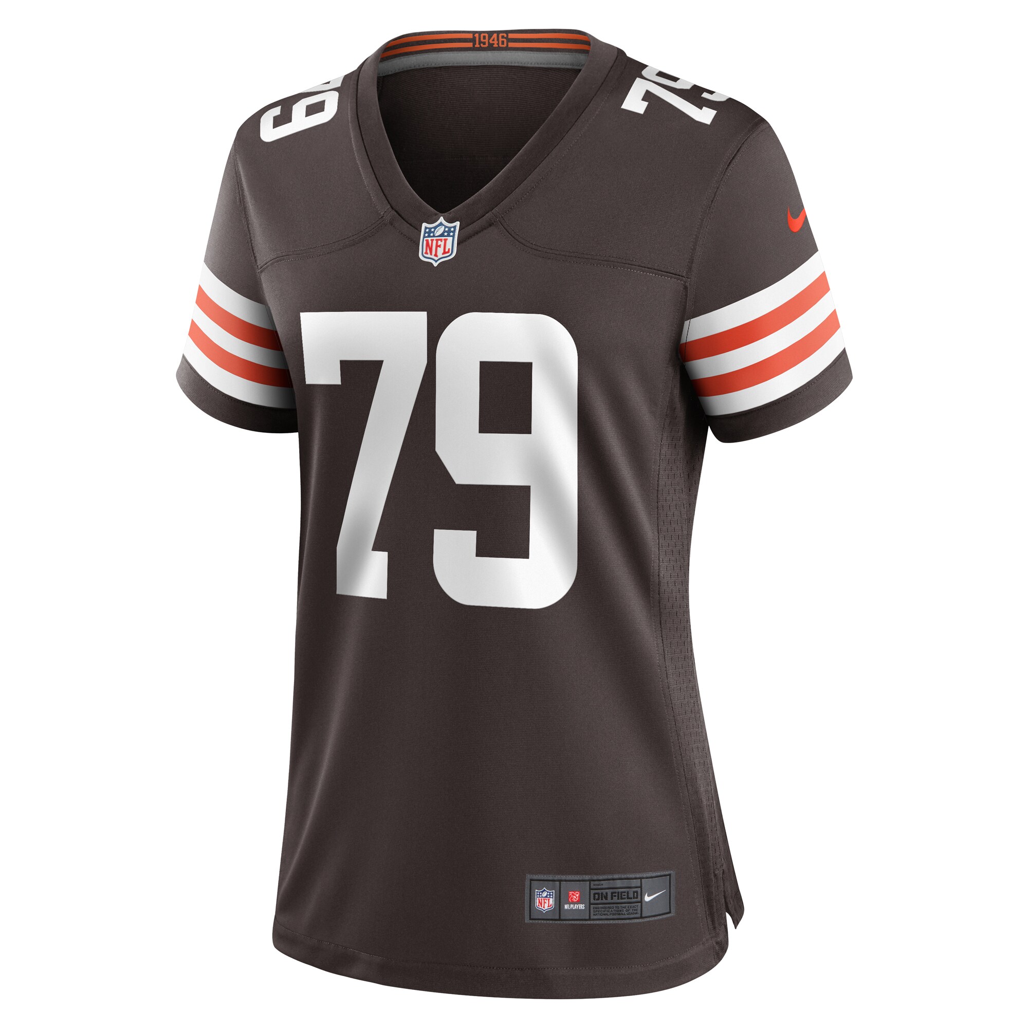 Dawand Jones Cleveland Browns Women's Team Game Jersey -  Brown