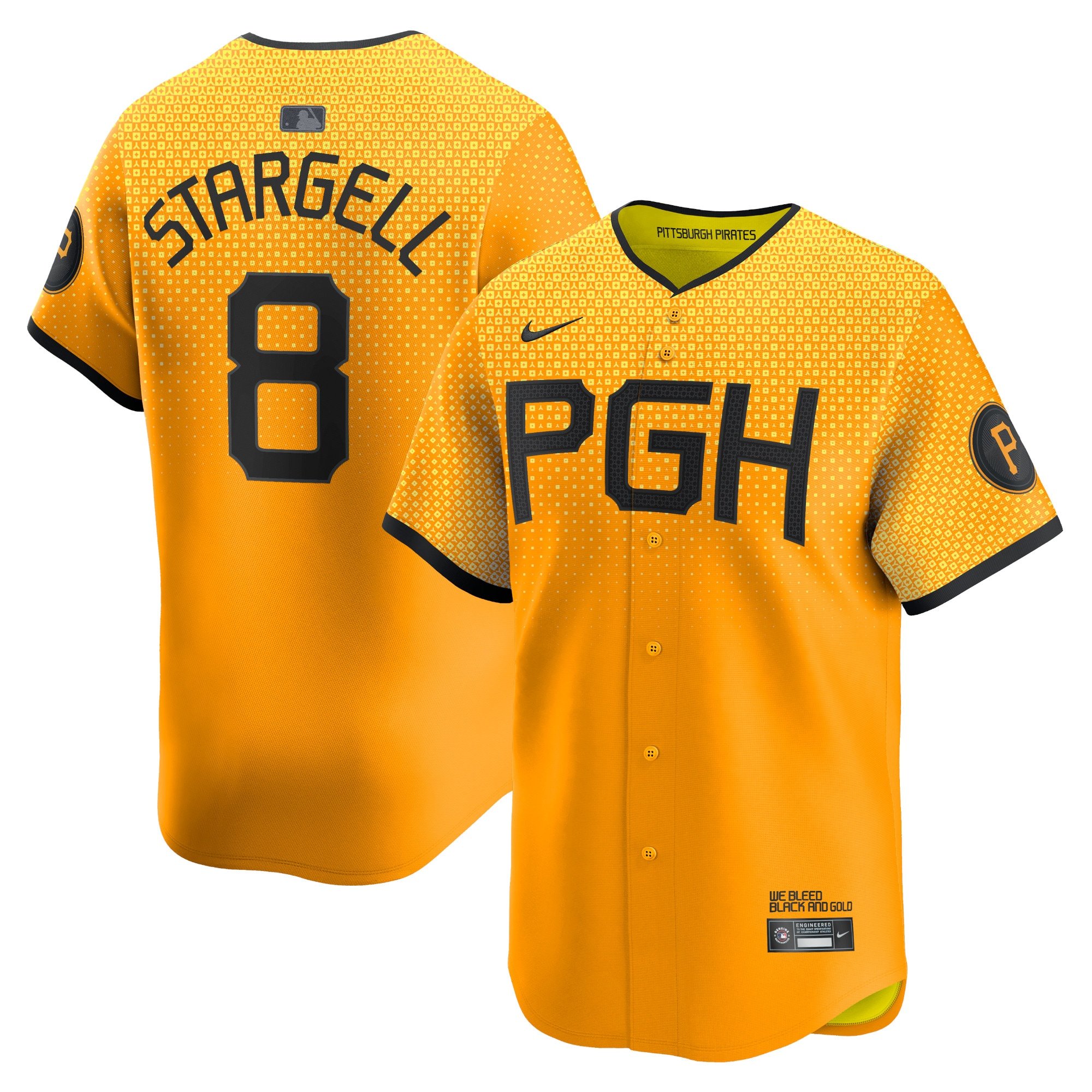Men's Pittsburgh Pirates Willie Stargell  Gold City Connect Limited Player Jersey