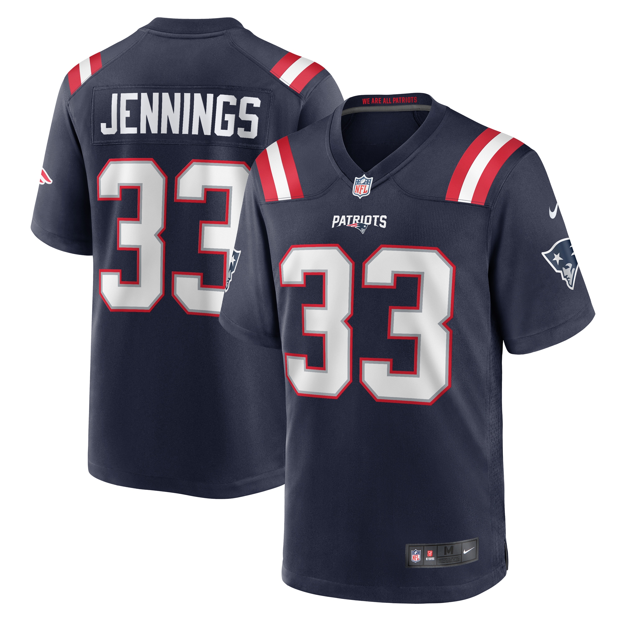 Anfernee Jennings New England Patriots Team Game Jersey -  Navy