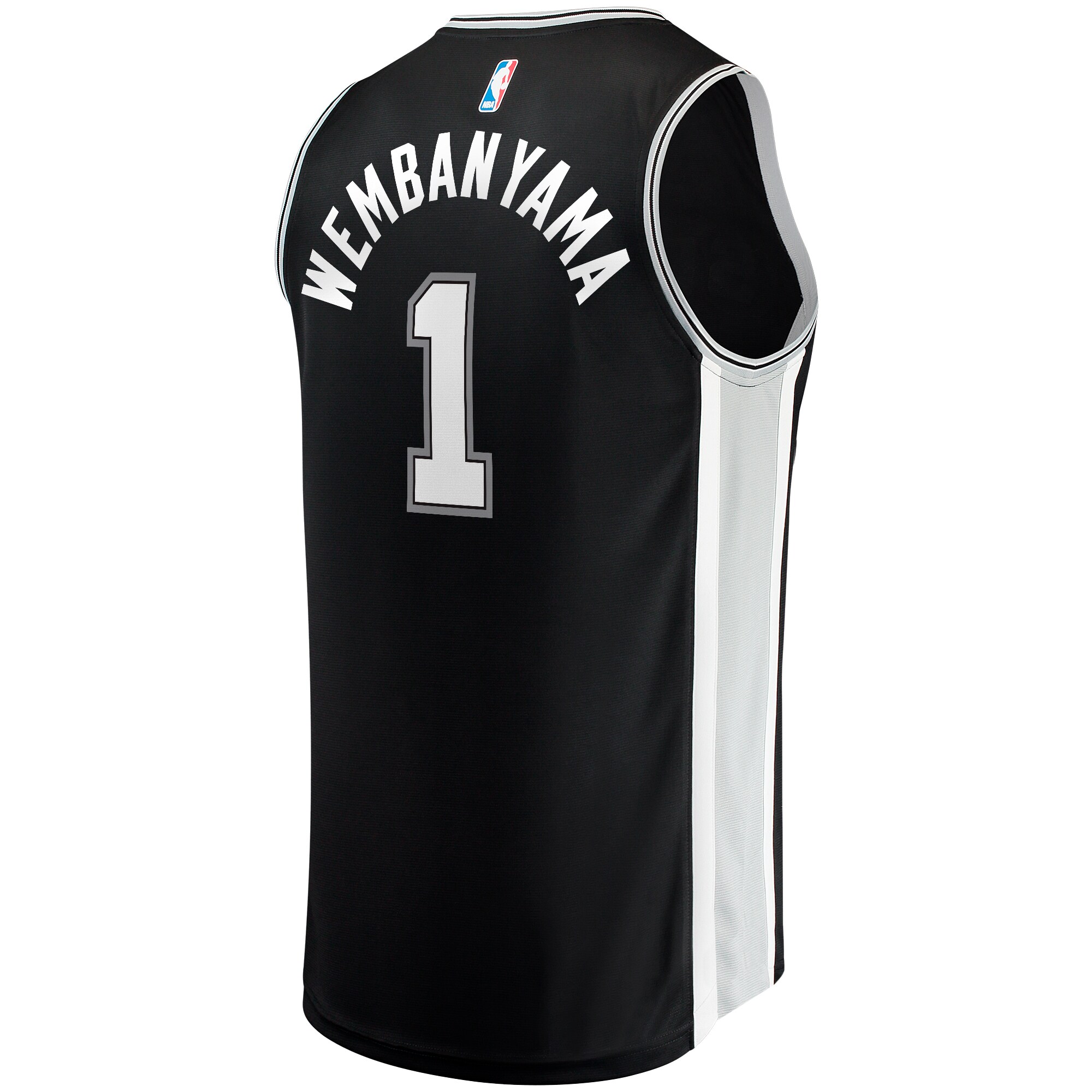 Victor Wembanyama San Antonio Spurs  Youth 2023 NBA Draft First Round Pick Fast Break Replica Jersey - Icon Edition - Black