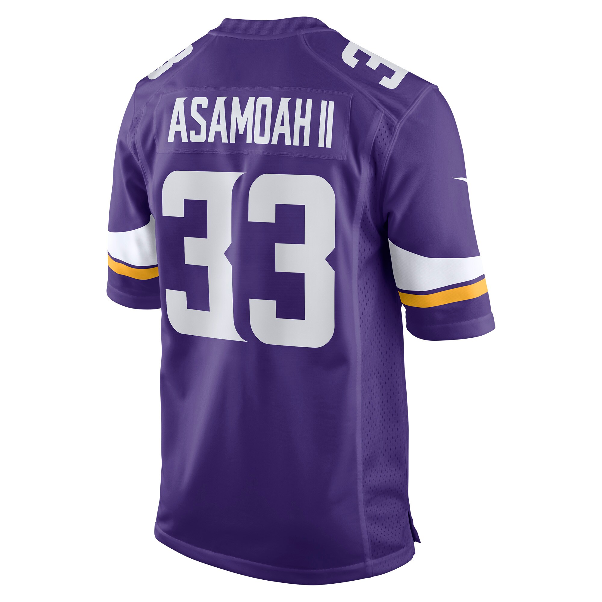 Brian Asamoah Minnesota Vikings  Player Game Jersey - Purple