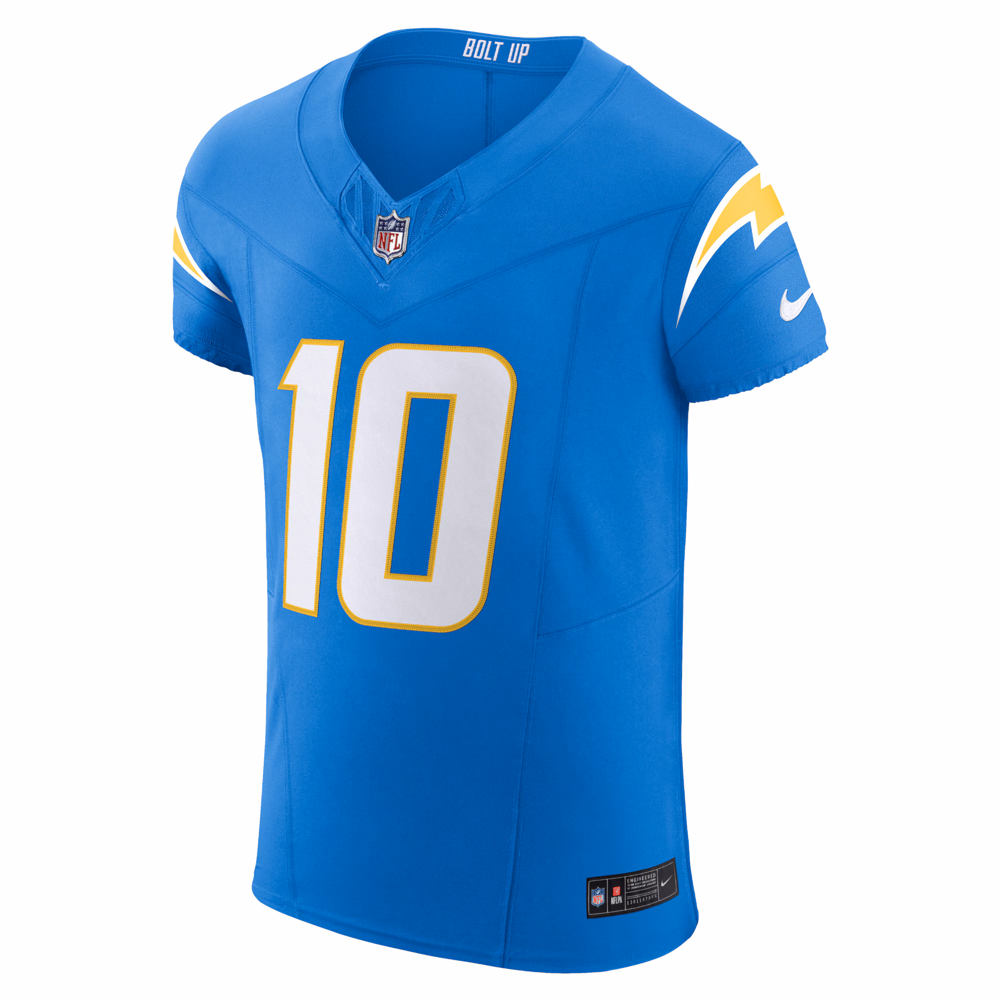 Justin Herbert Los Angeles Chargers  Vapor F.U.S.E. Elite Jersey - Powder Blue