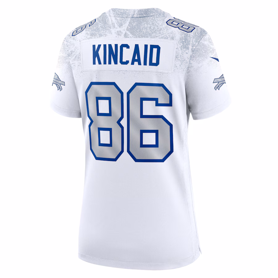 Dalton Kincaid #86 Buffalo Bills Women's 2025 Rivalries Collection Game Jersey - White