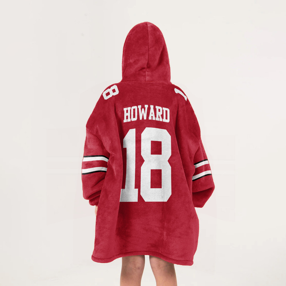 Adult 18 Ohio State Football Unisex Blanket Hoodie