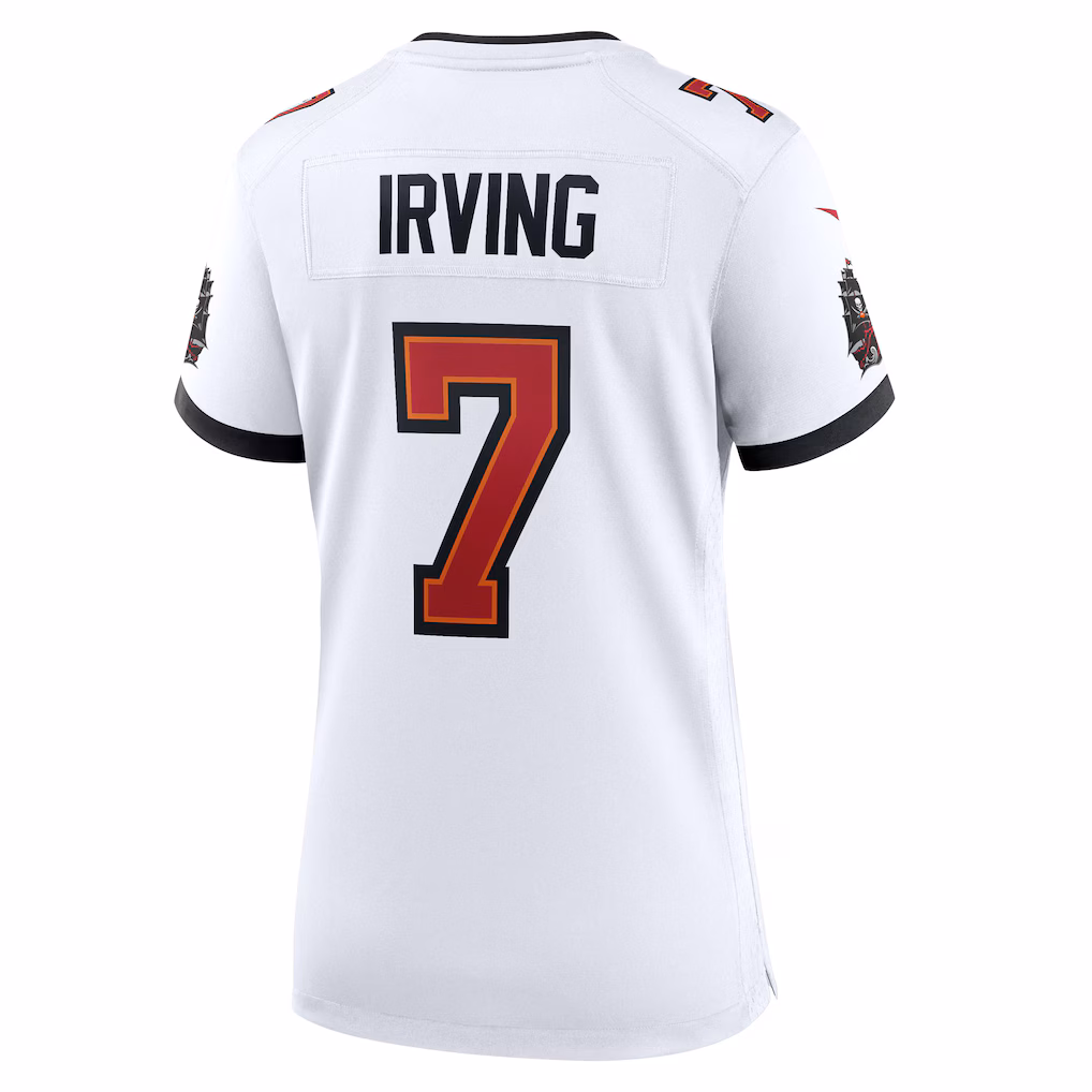 Bucky Irving #7 Tampa Bay Buccaneers Women's 50th Season White Game Jersey - White