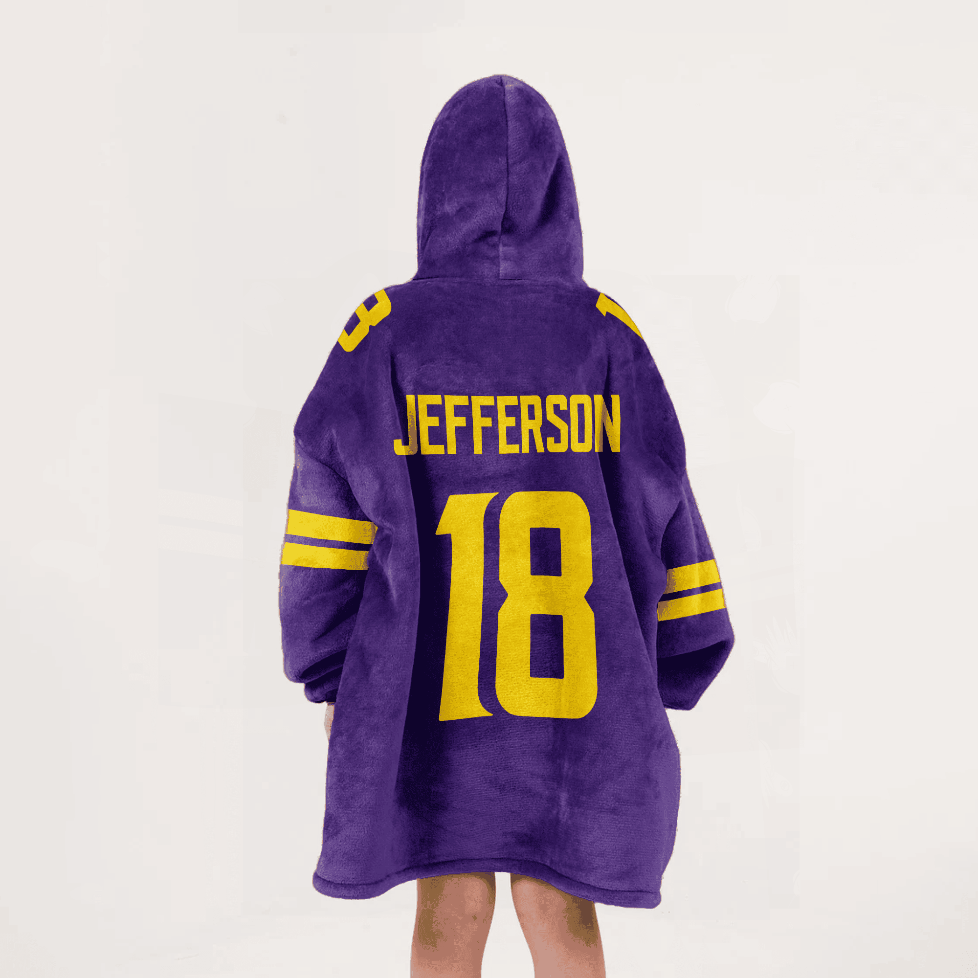 Adult 18 Minnesota Football Unisex Blanket Hoodie