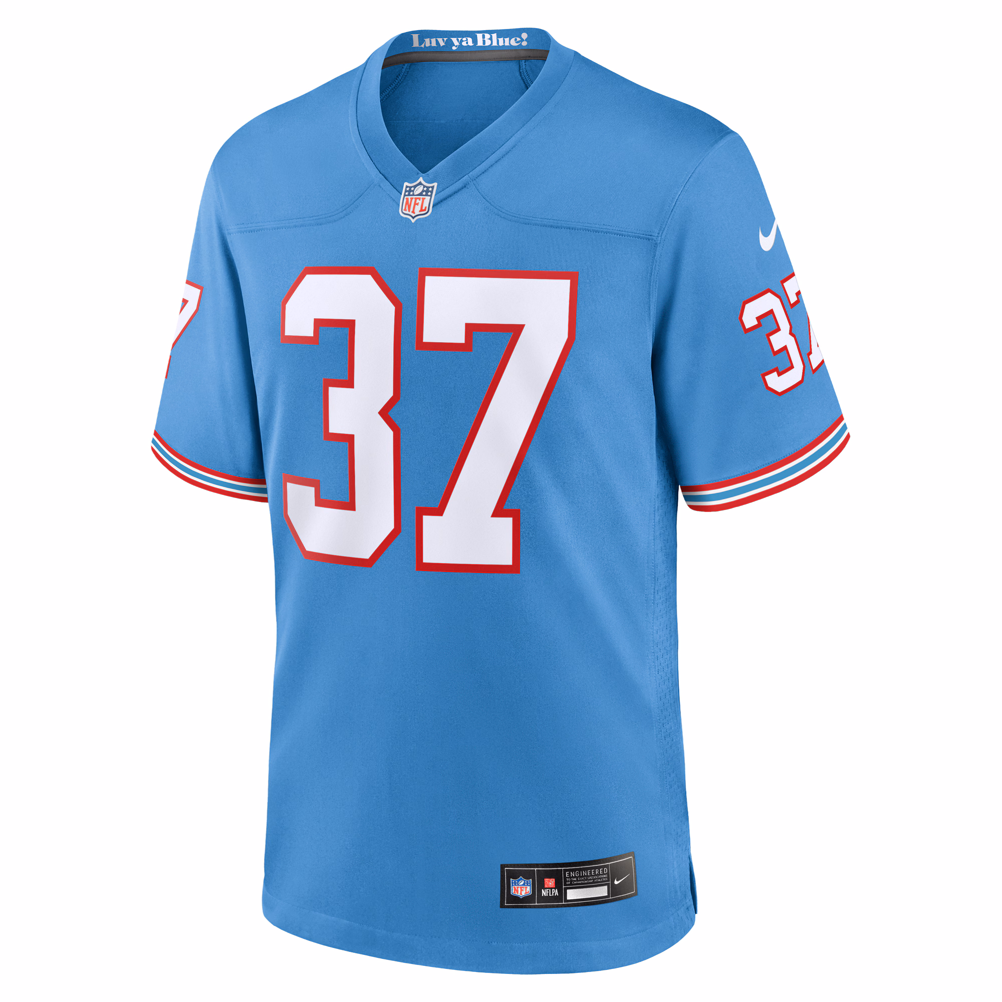 Amani Hooker Tennessee Titans Oilers Throwback Player Game Jersey - Light Blue
