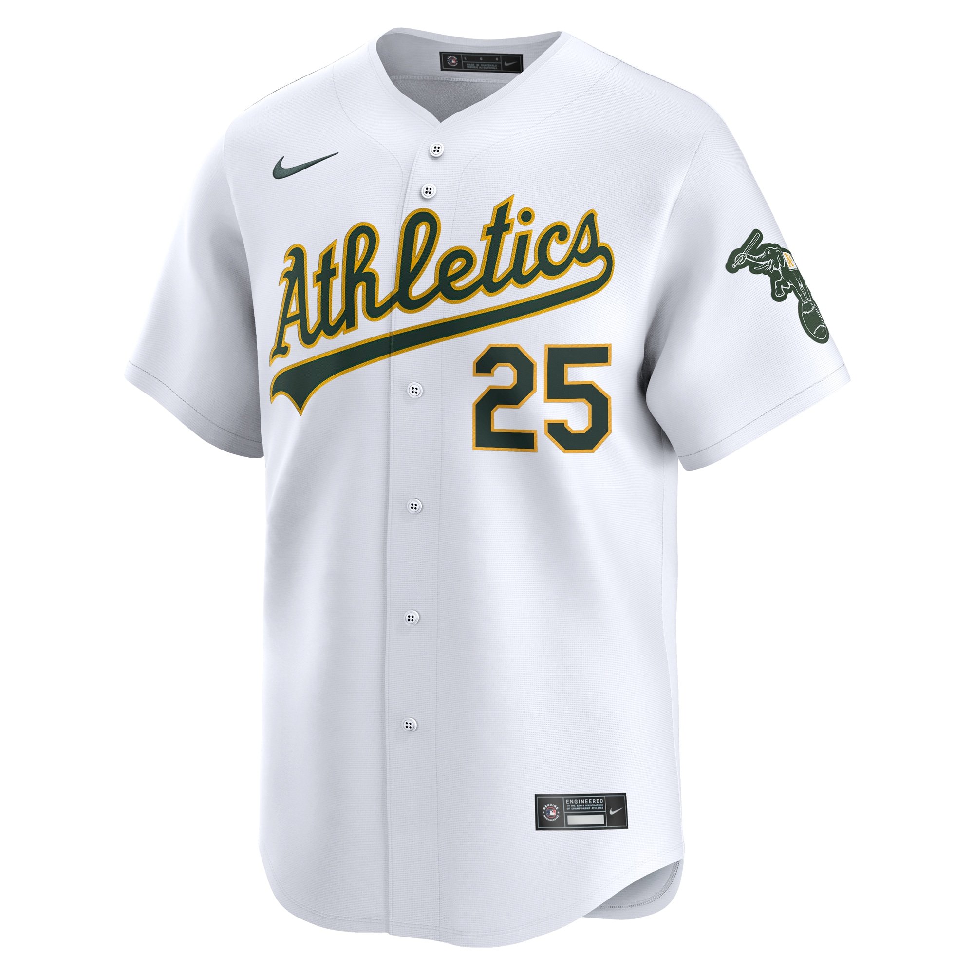 Men's Oakland Athletics Brent Rooker  White Home Limited Player Jersey