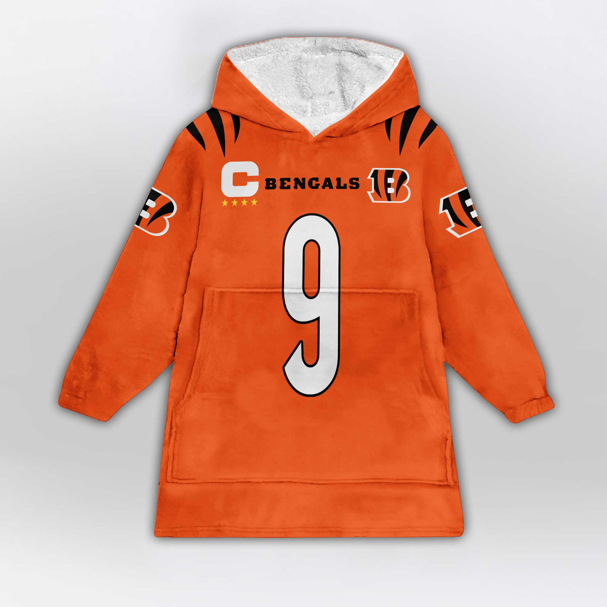 Kid Captain 9 Cincinnati Football Unisex Blanket Hoodie