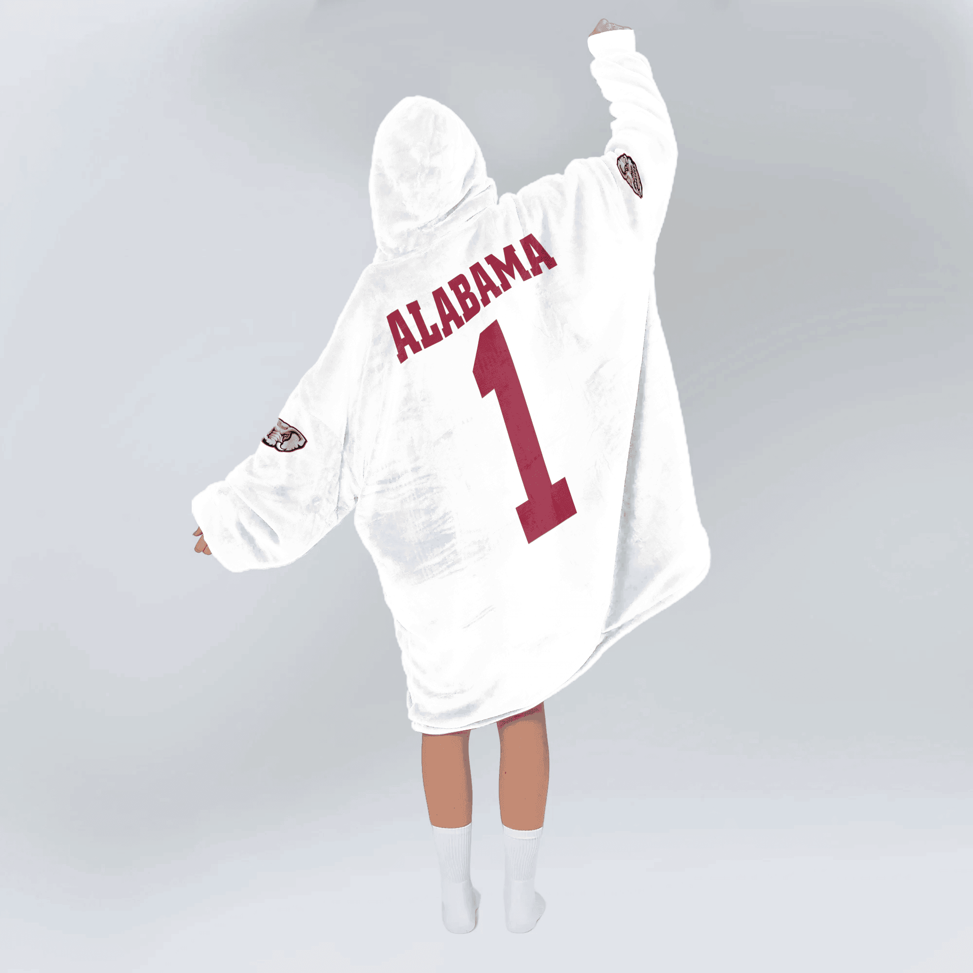 Adult 1 Alabama Football Unisex Blanket Hoodie