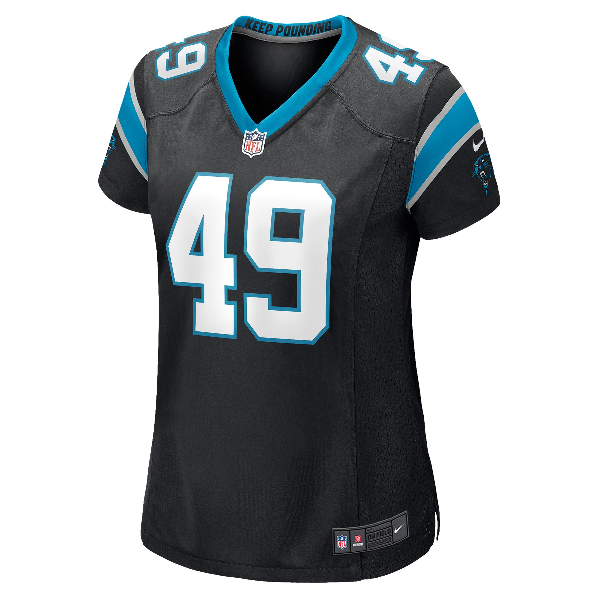 Frankie Luvu Carolina Panthers  Women's Game Jersey - Black