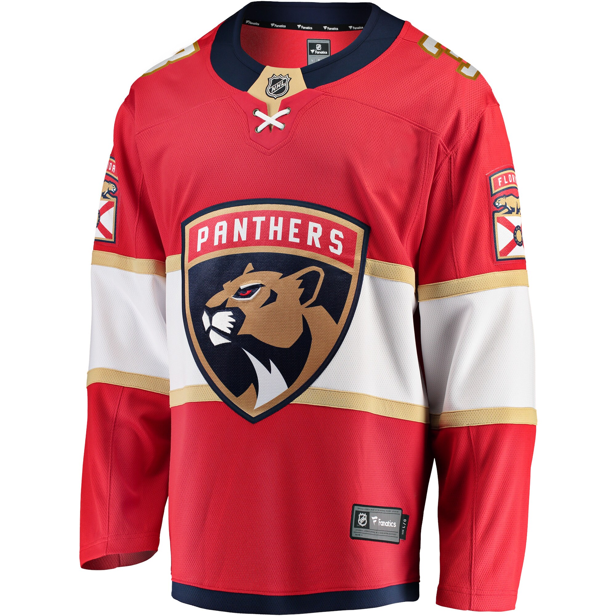 Matt Kiersted Florida Panthers Home Team Breakaway Player Jersey - Red