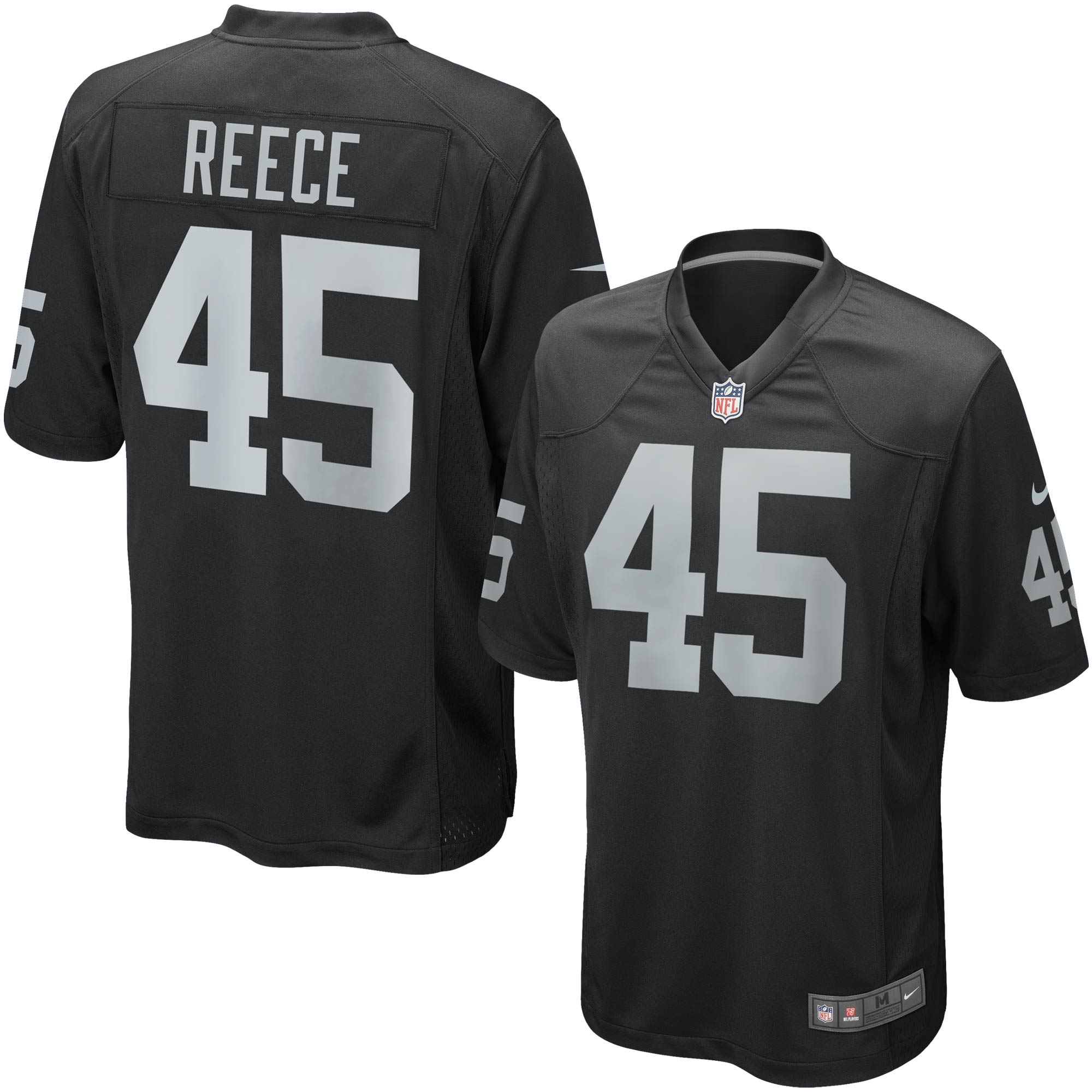 Marcel Reece Las Vegas Raiders  Youth Game Jersey - Black