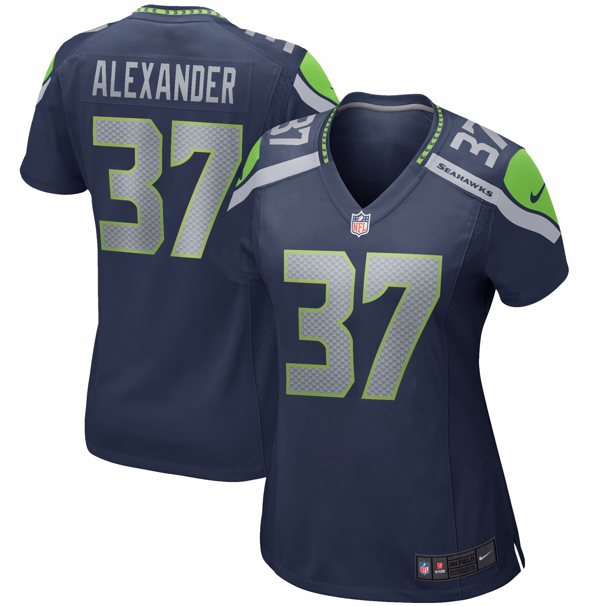 Shaun Alexander Seattle Seahawks Women's Game Retired Player Jersey - College Navy