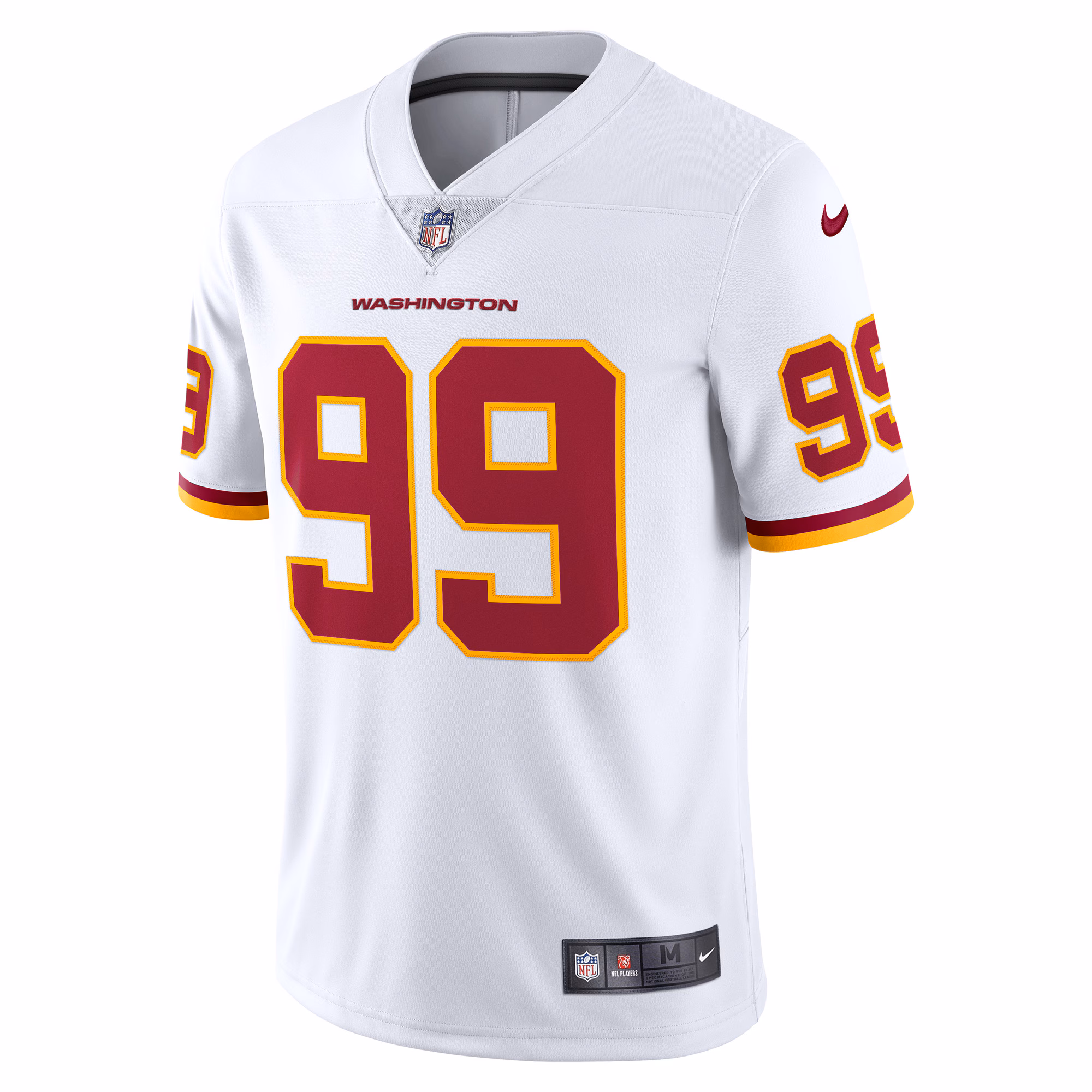 Chase Young Washington Football Team Vapor Limited Jersey - White
