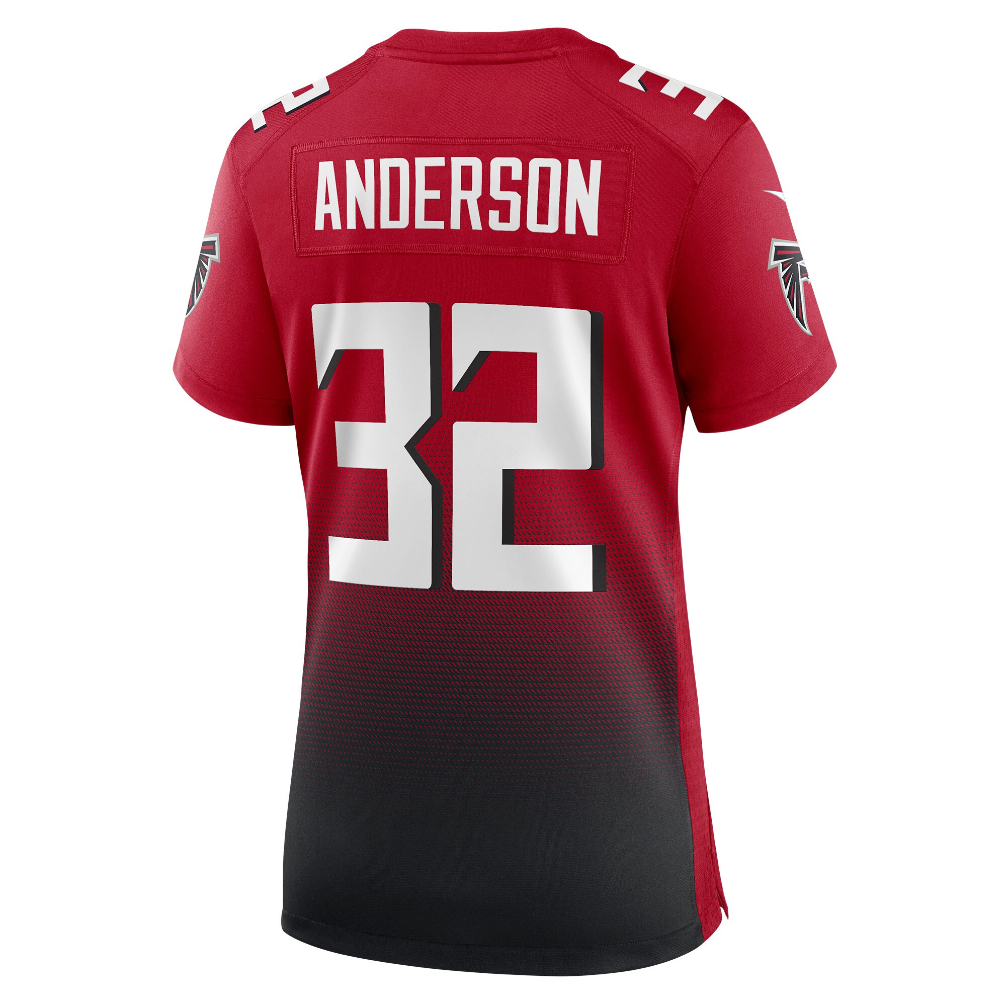 Jamal Anderson Atlanta Falcons Women's Game Retired Player Jersey - Black