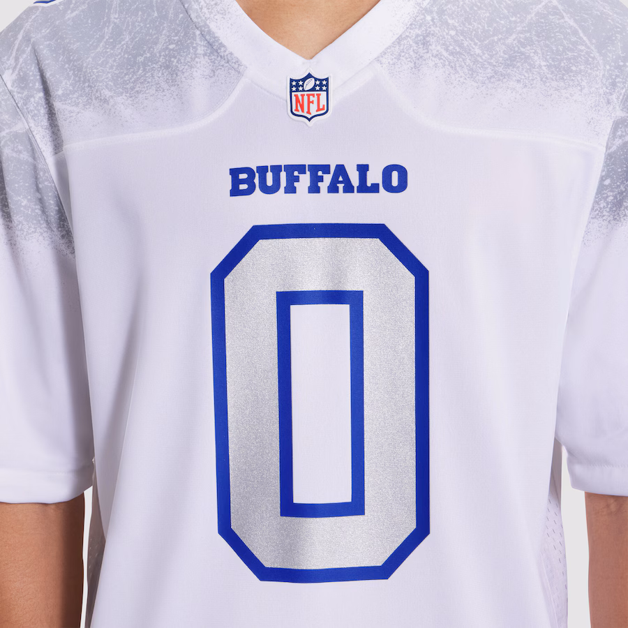 Keon Coleman #0 Buffalo Bills 2025 Rivalries Collection Game Jersey - White