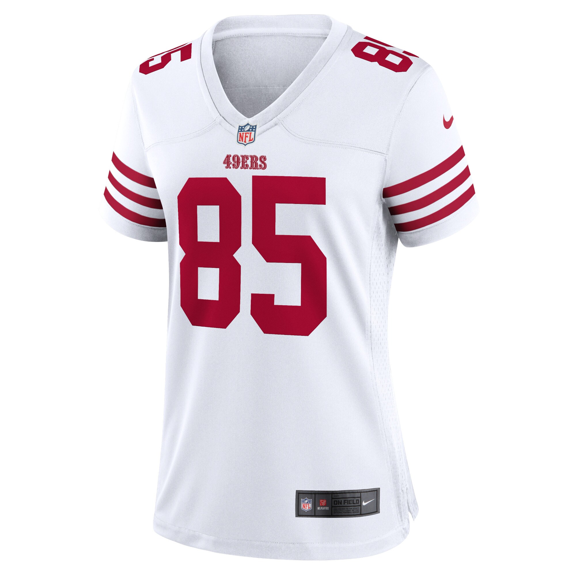 George Kittle San Francisco 49ers  Women's Player Game Jersey - White